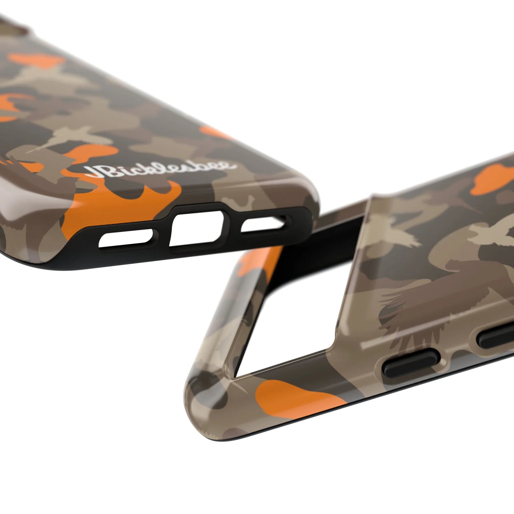 close up on ports Pheasant Hunter Camo Pixel Tough Case