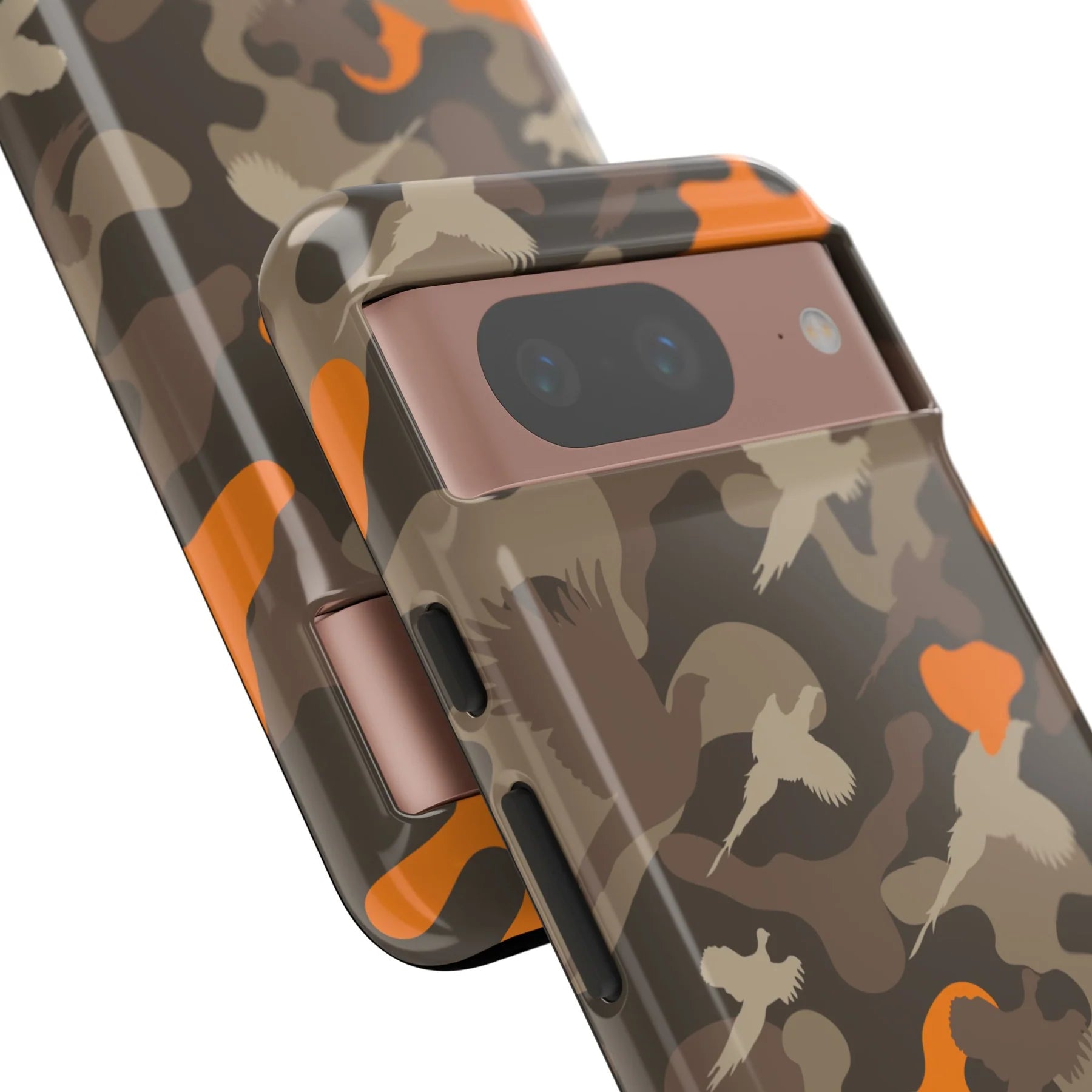 close up on camera Pheasant Hunter Camo Pixel Tough Case