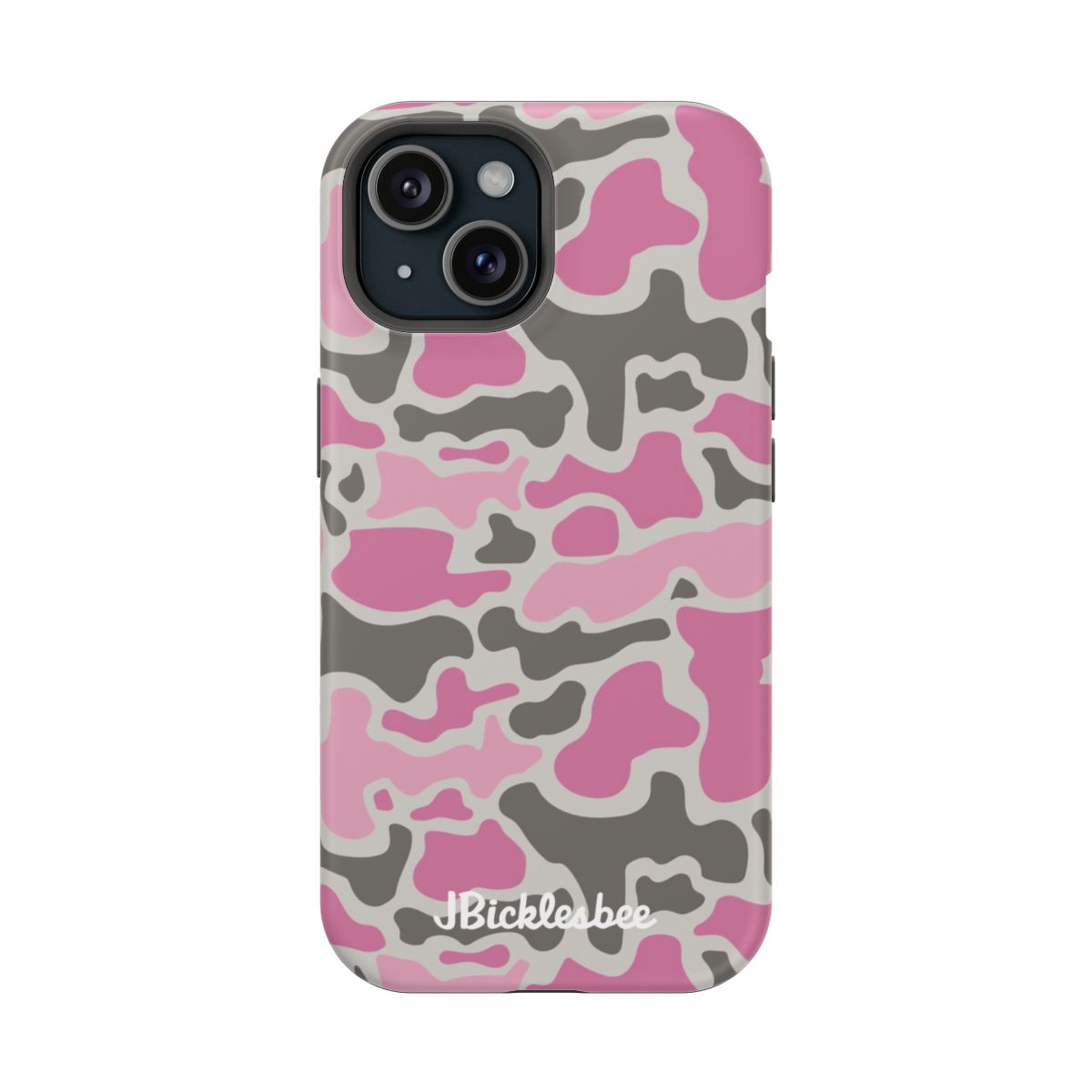 Pink Retro Duck Camo MagSafe iPhone Case