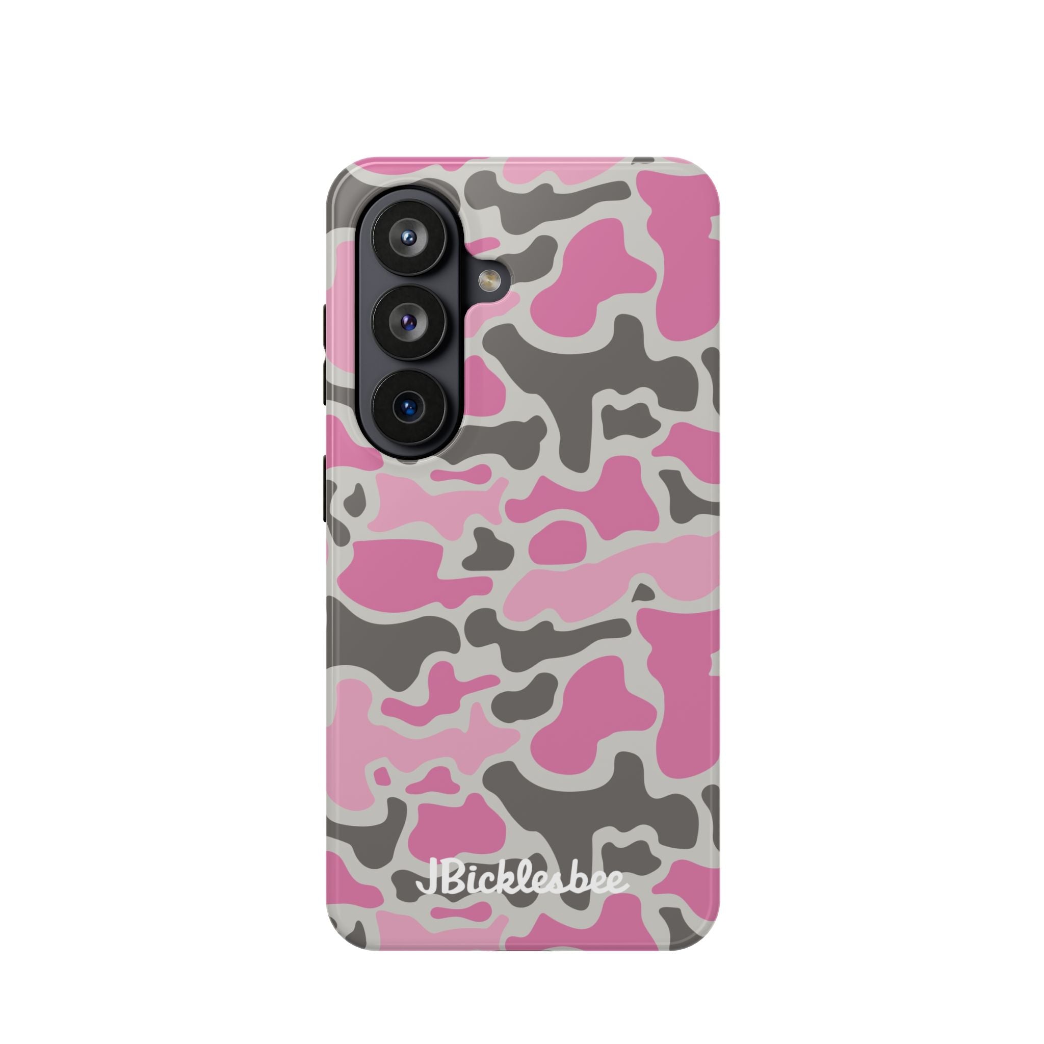 Pink Retro Duck Camo Samsung S26 Magnetic Tough Case