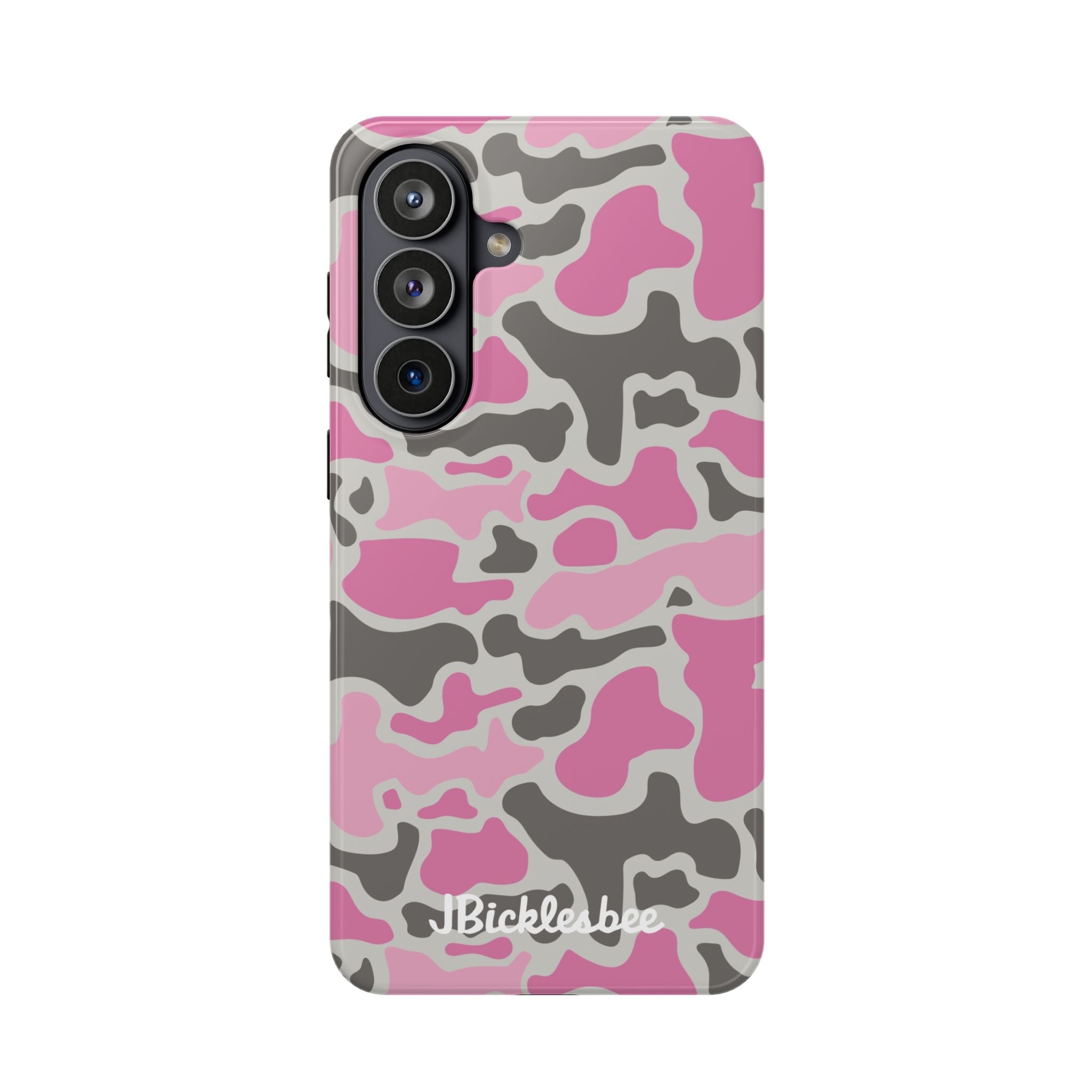 Pink Retro Duck Camo Samsung S26 Plus Magnetic Tough Case