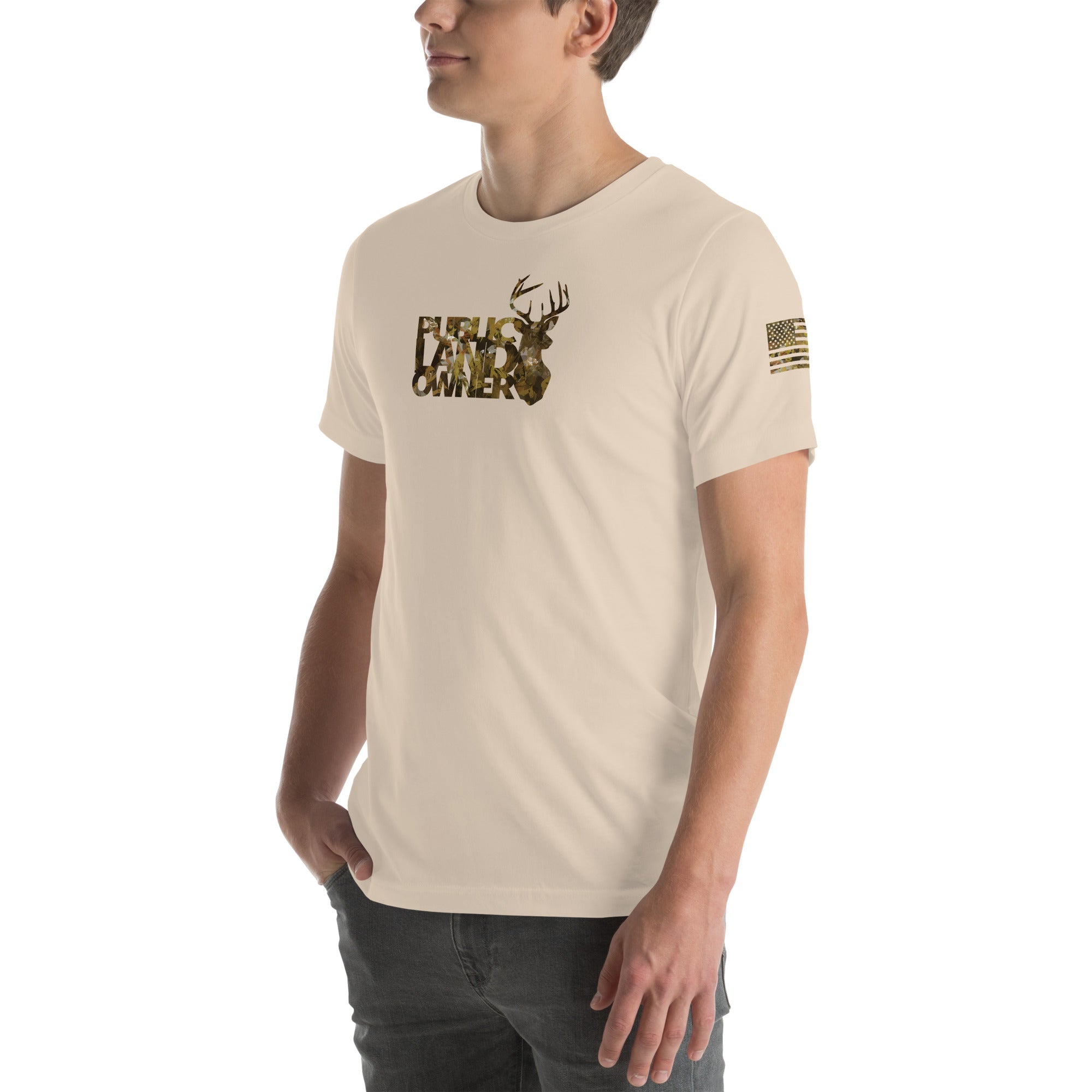 Public Land Owner T-shirt Camo angle
