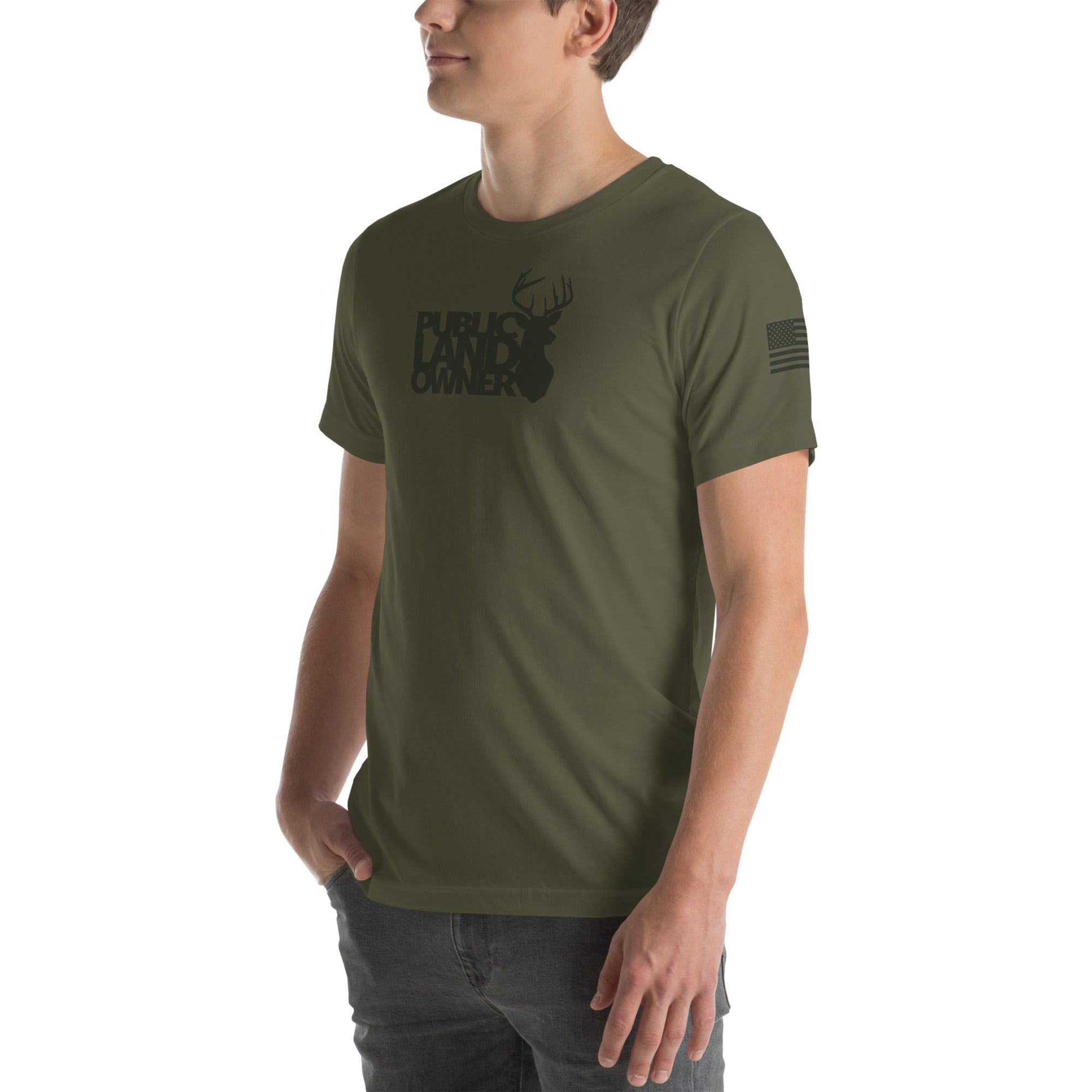 Public Land Owner T-shirt Military Green