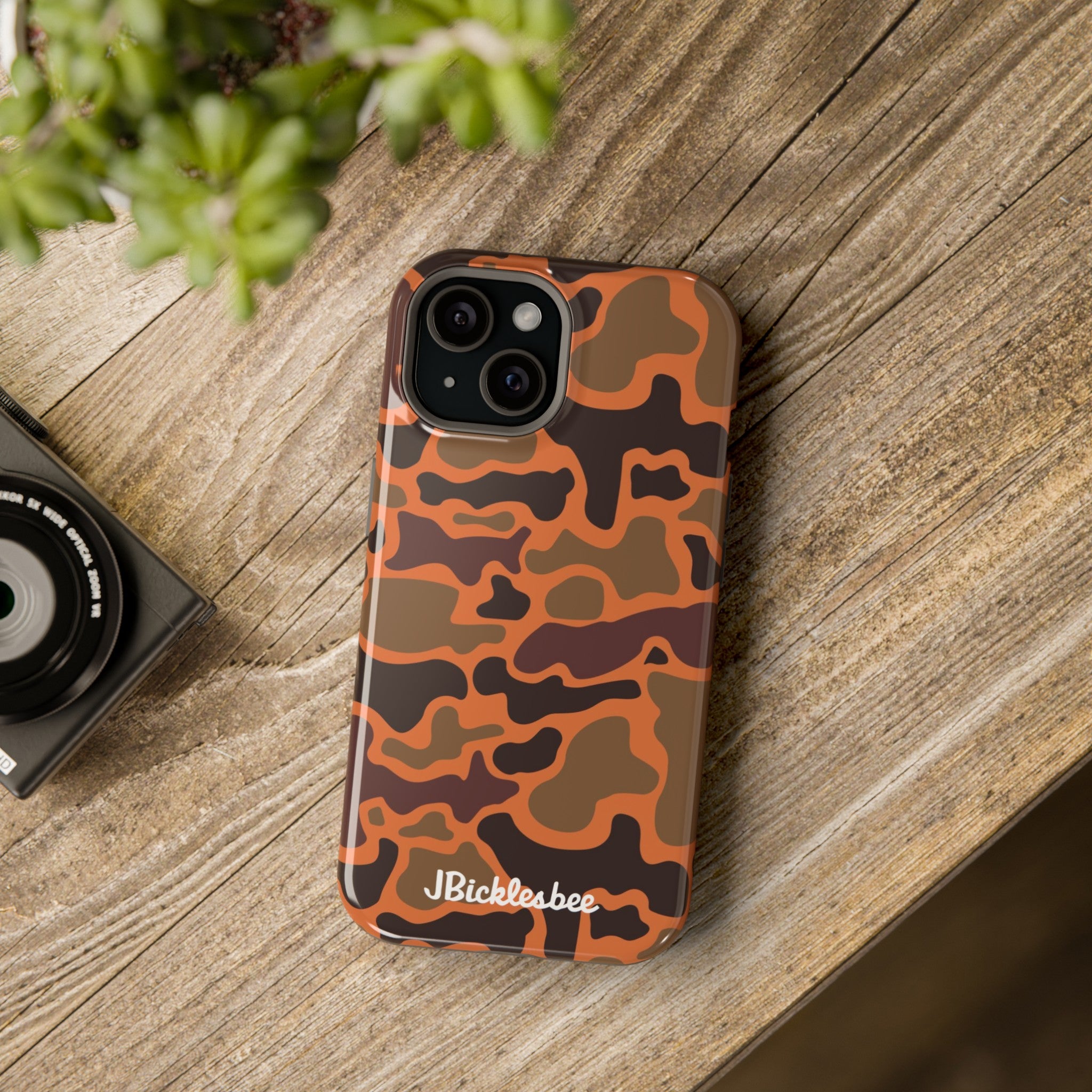 Retro Hunter Safety Camo iPhone Tough Case