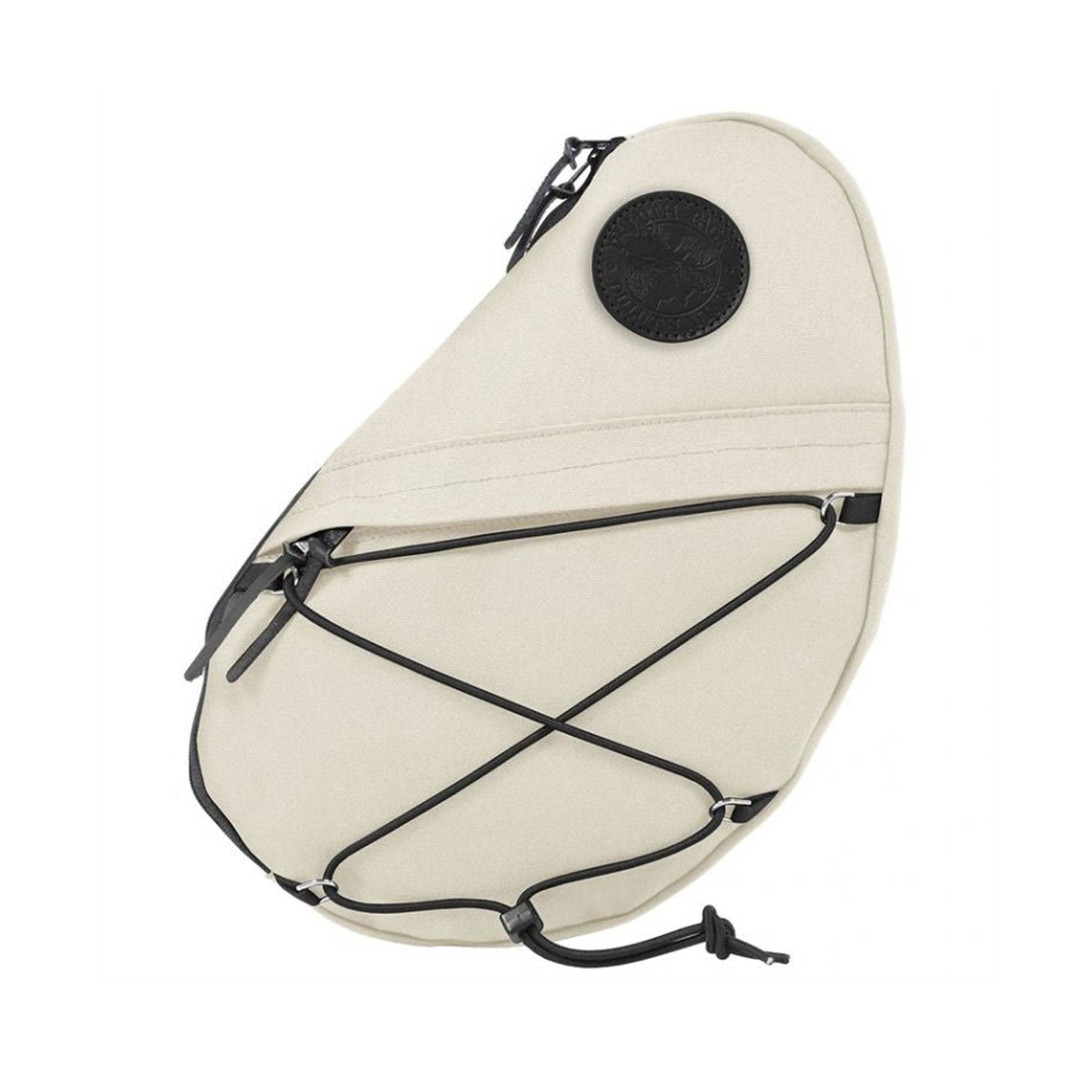 Duluth Pack 16L Canvas Sling Pack in off-white canvas