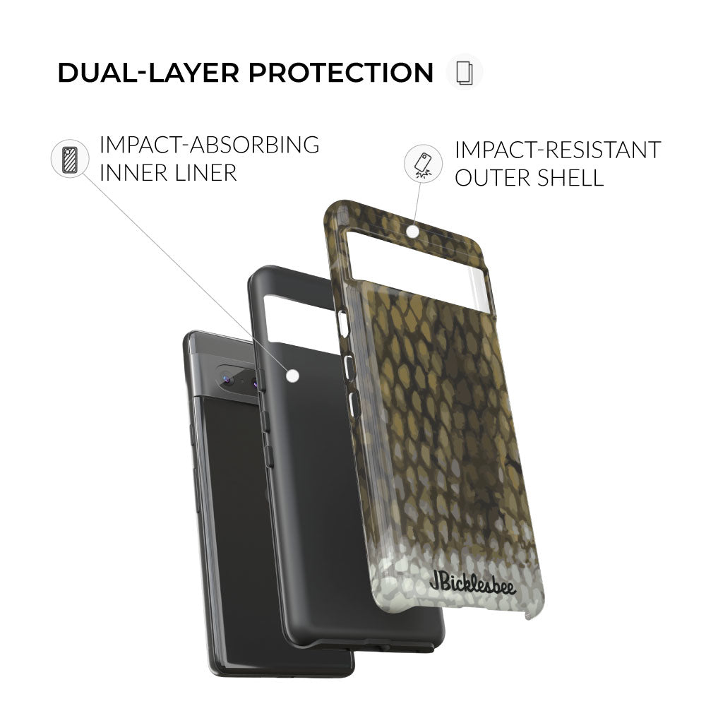 Smallmouth Bass dual layer protection Pixel Case 