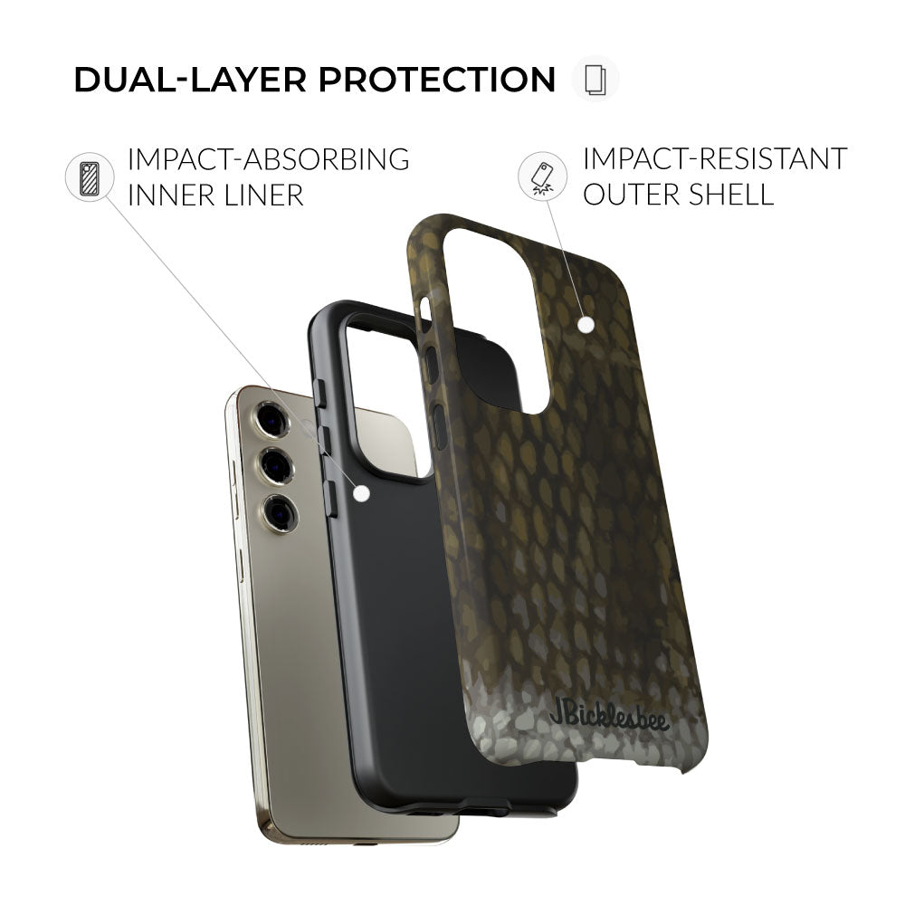 smallmouth dual layer protection samsung tough case