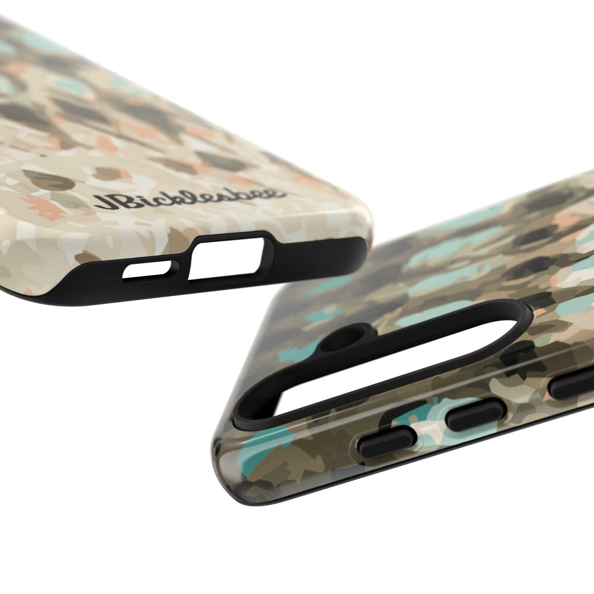 close up of access ports and buttons Striped Bass Rockfish Pattern Samsung Tough Case
