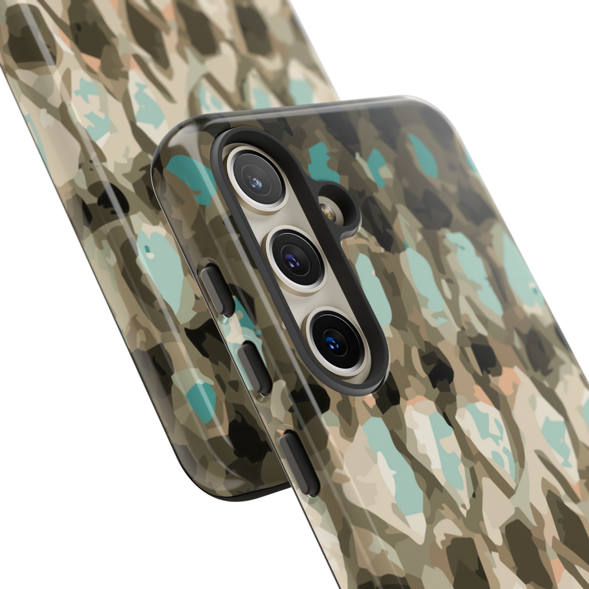 close up of camera protection Striped Bass Rockfish Pattern Samsung Tough Case