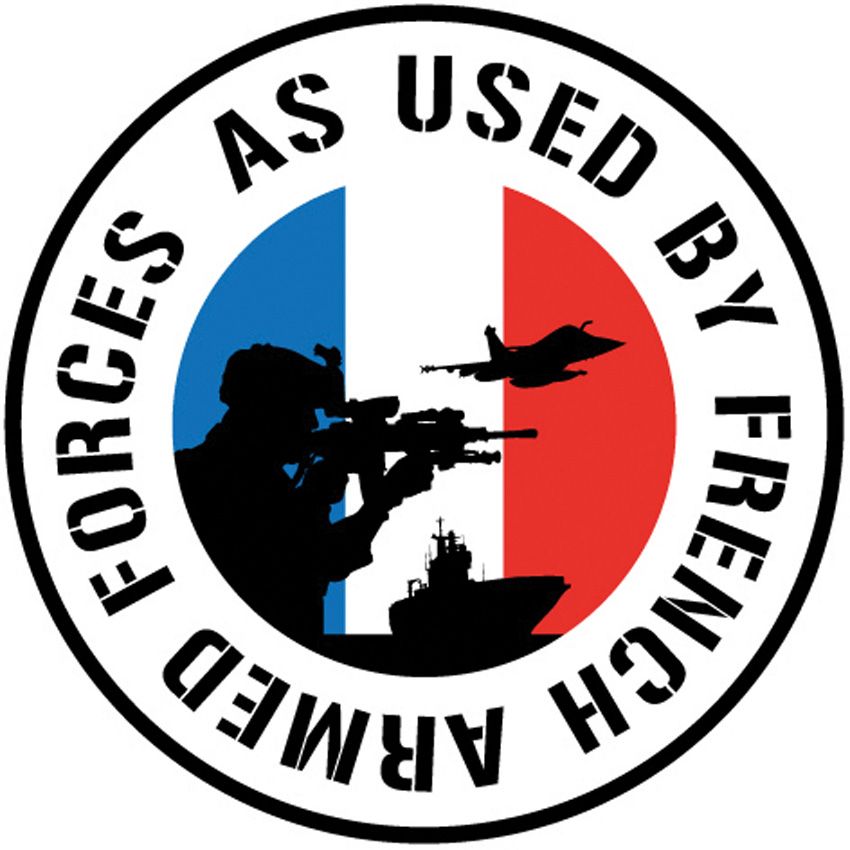 As used by the French Army badge for the TB Bivouac Camp Knife