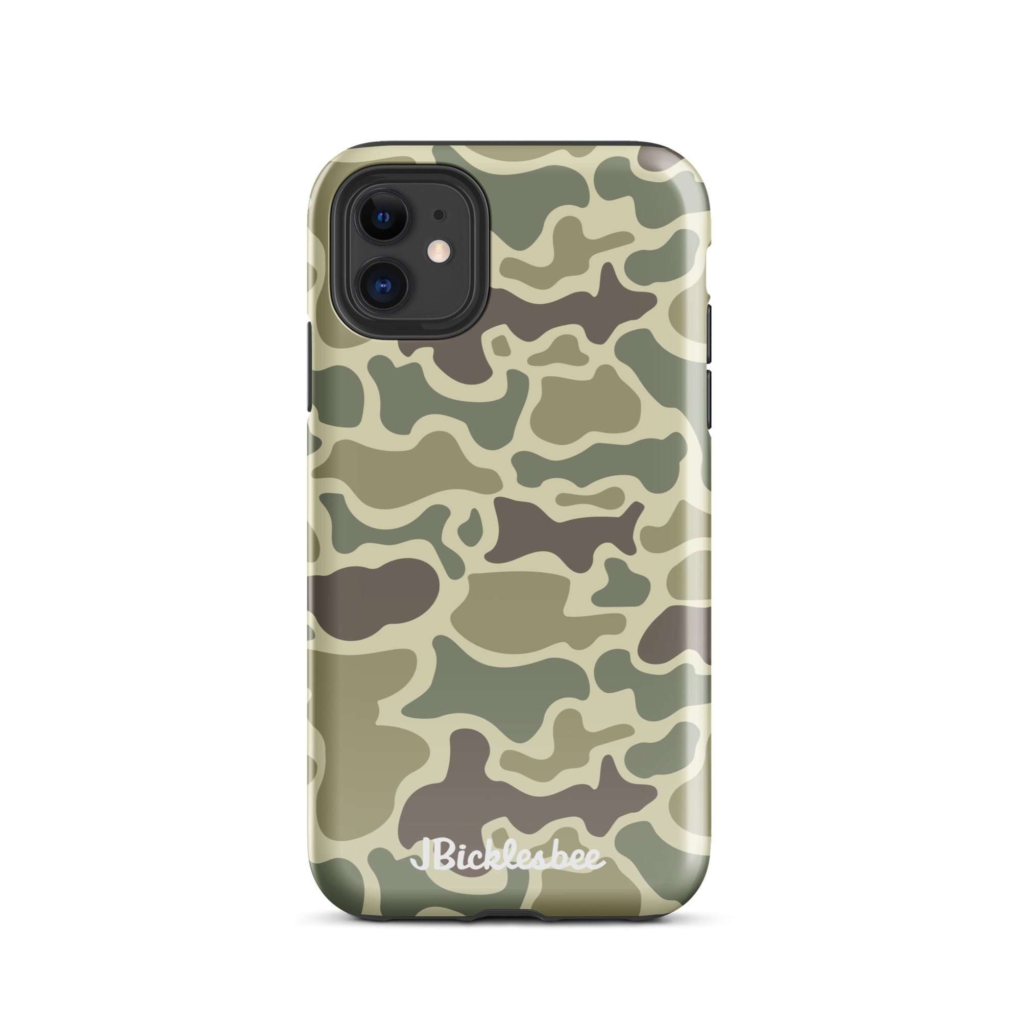 Retro Forest Duck Camo iPhone 11 Glossy Tough Case