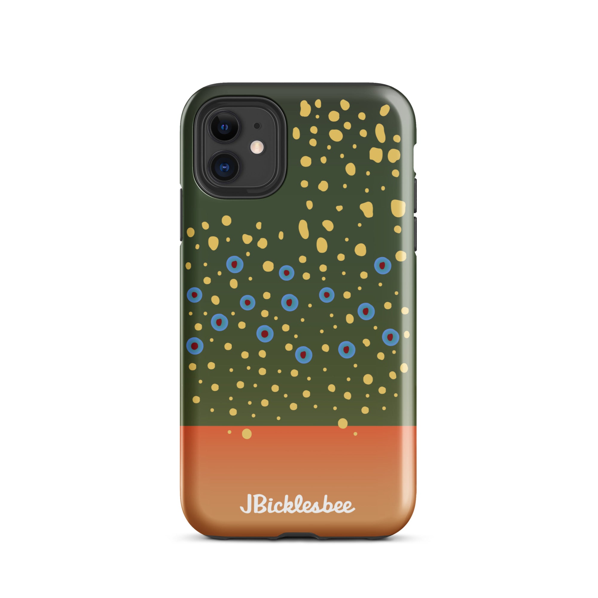 Brook Trout Pattern iPhone 11 Glossy Tough Case