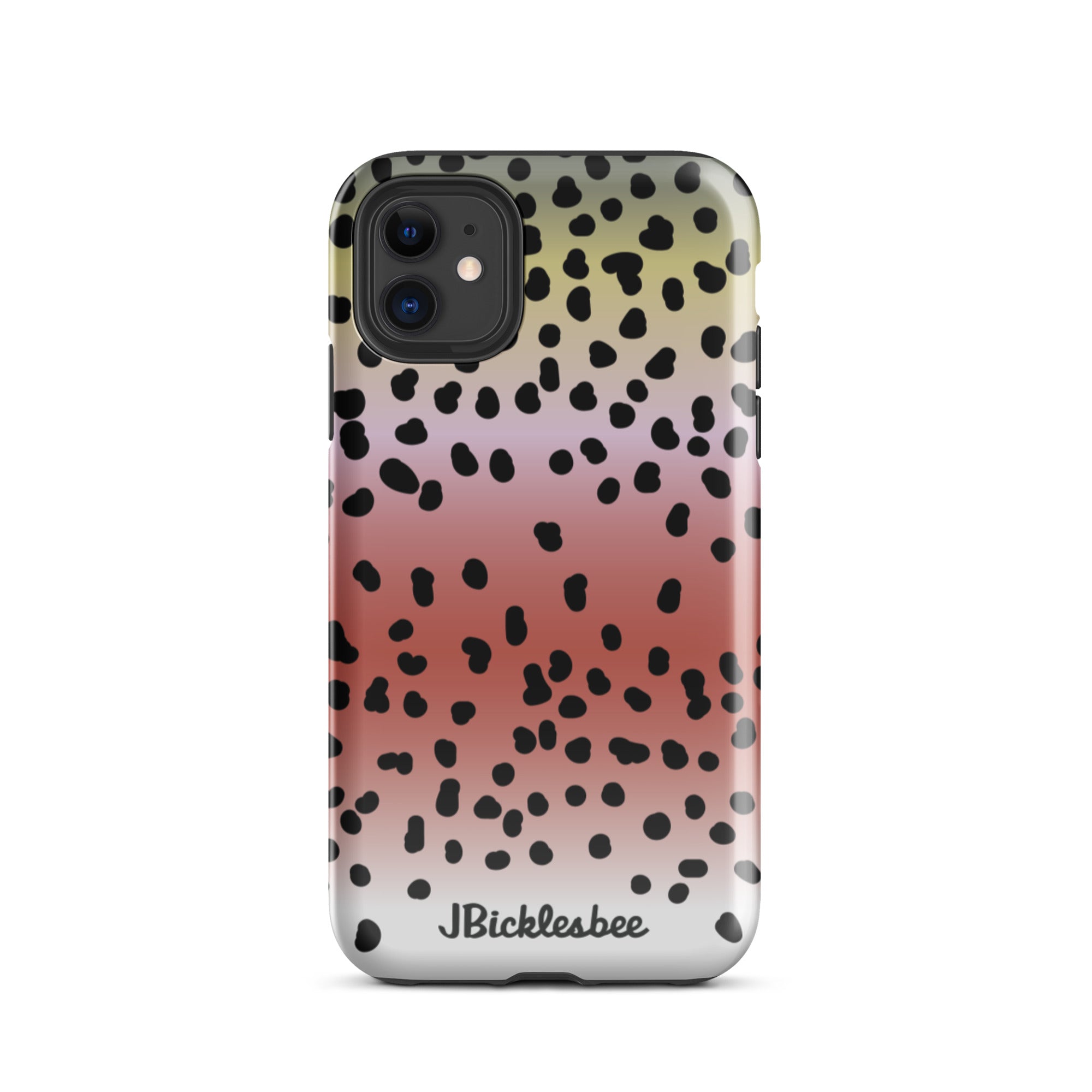 Rainbow Trout Pattern iPhone 11 Glossy Tough Case