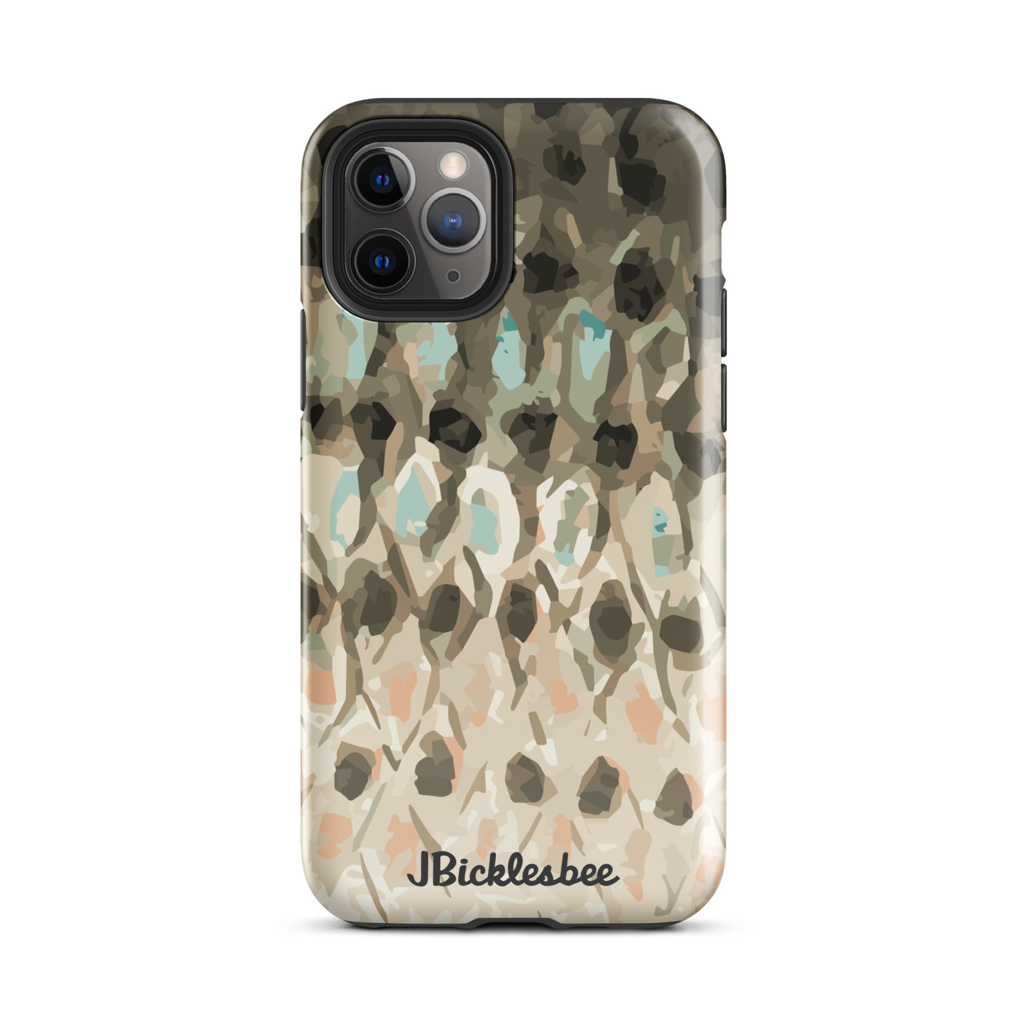 Striped Bass Rockfish Pattern iPhone 11 glossy Tough Case