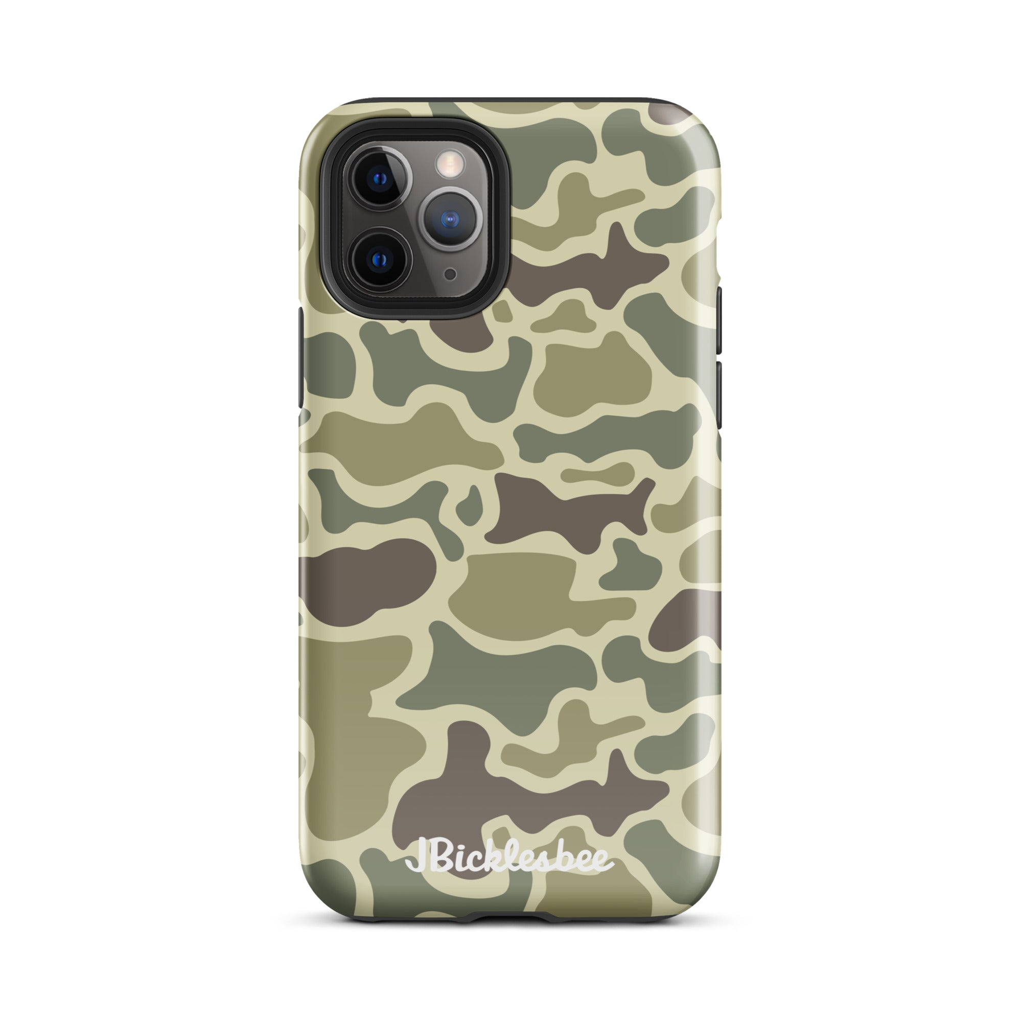 Retro Forest Duck Camo iPhone 11 Pro Glossy Tough Case