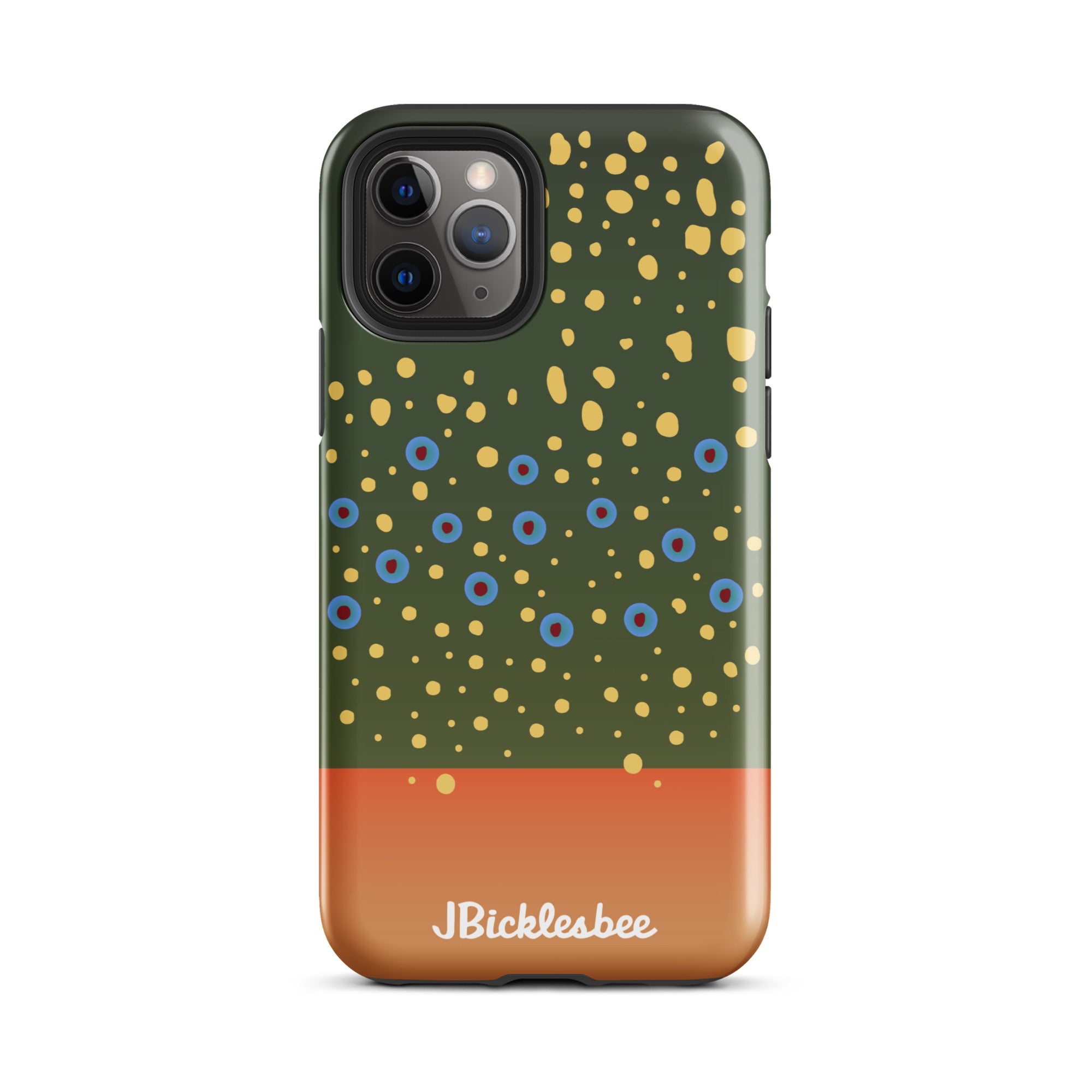 Brook Trout Pattern iPhone 11 Pro Glossy Tough Case