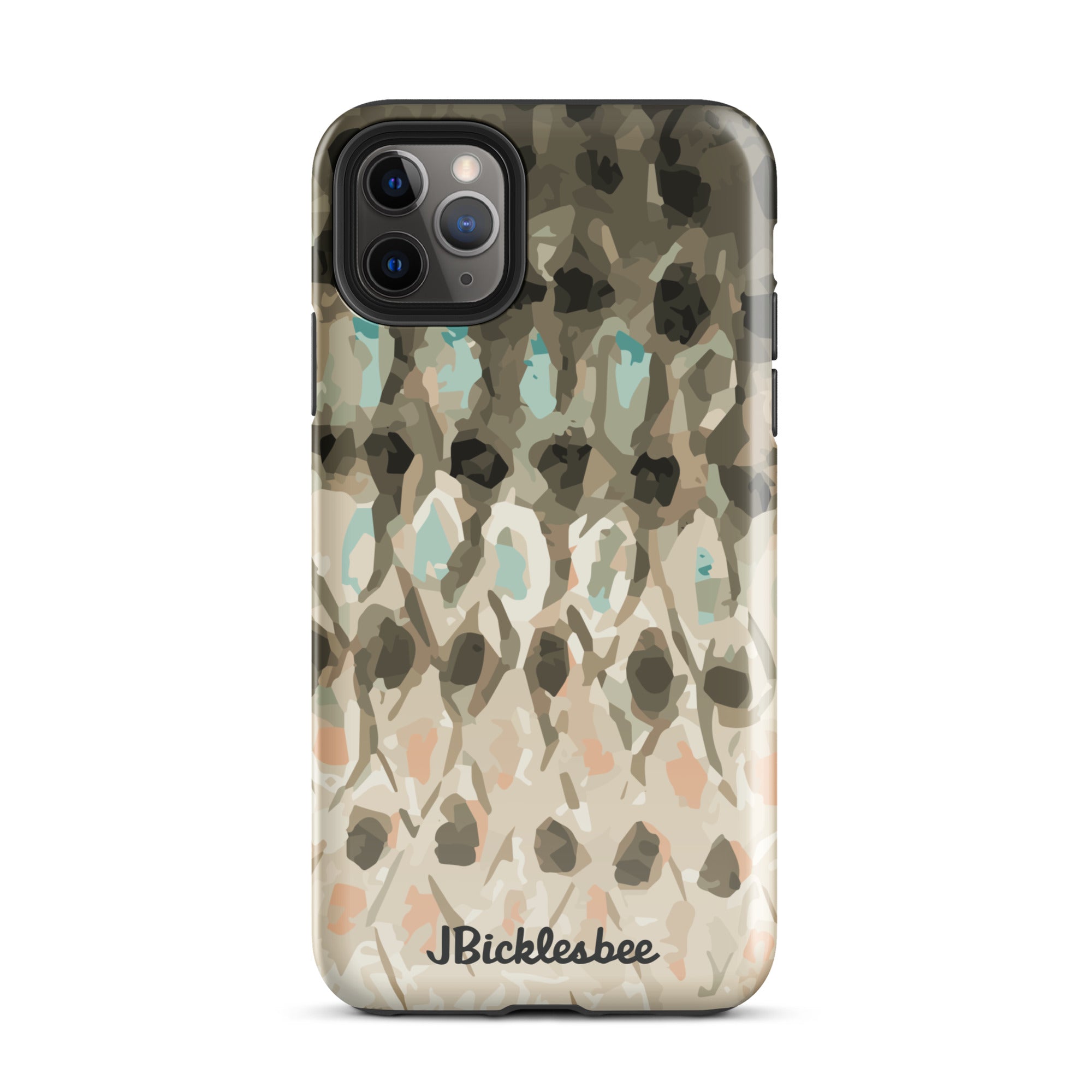 Striped Bass Rockfish Pattern iPhone 11 Pro Max Glossy Tough Case