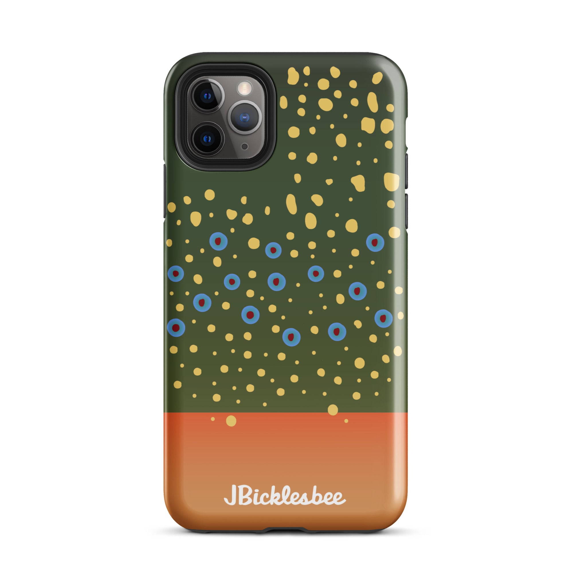 Brook Trout Pattern iPhone 11 Pro Max Glossy Tough Case
