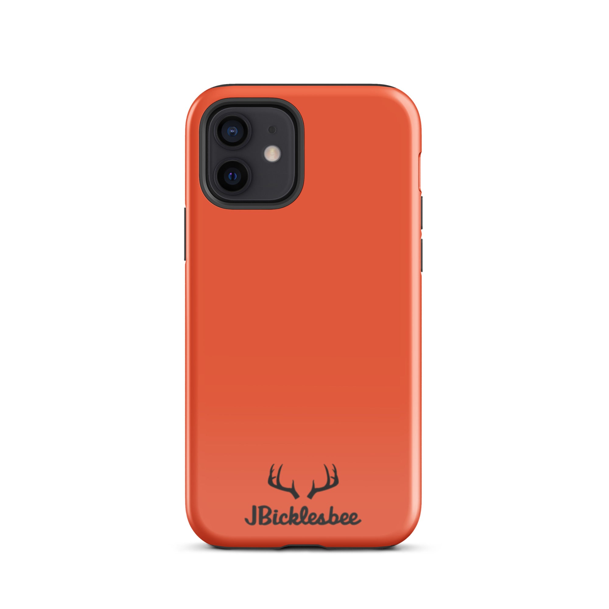 Blaze Orange Hunter iPhone 12 Glossy Tough Case