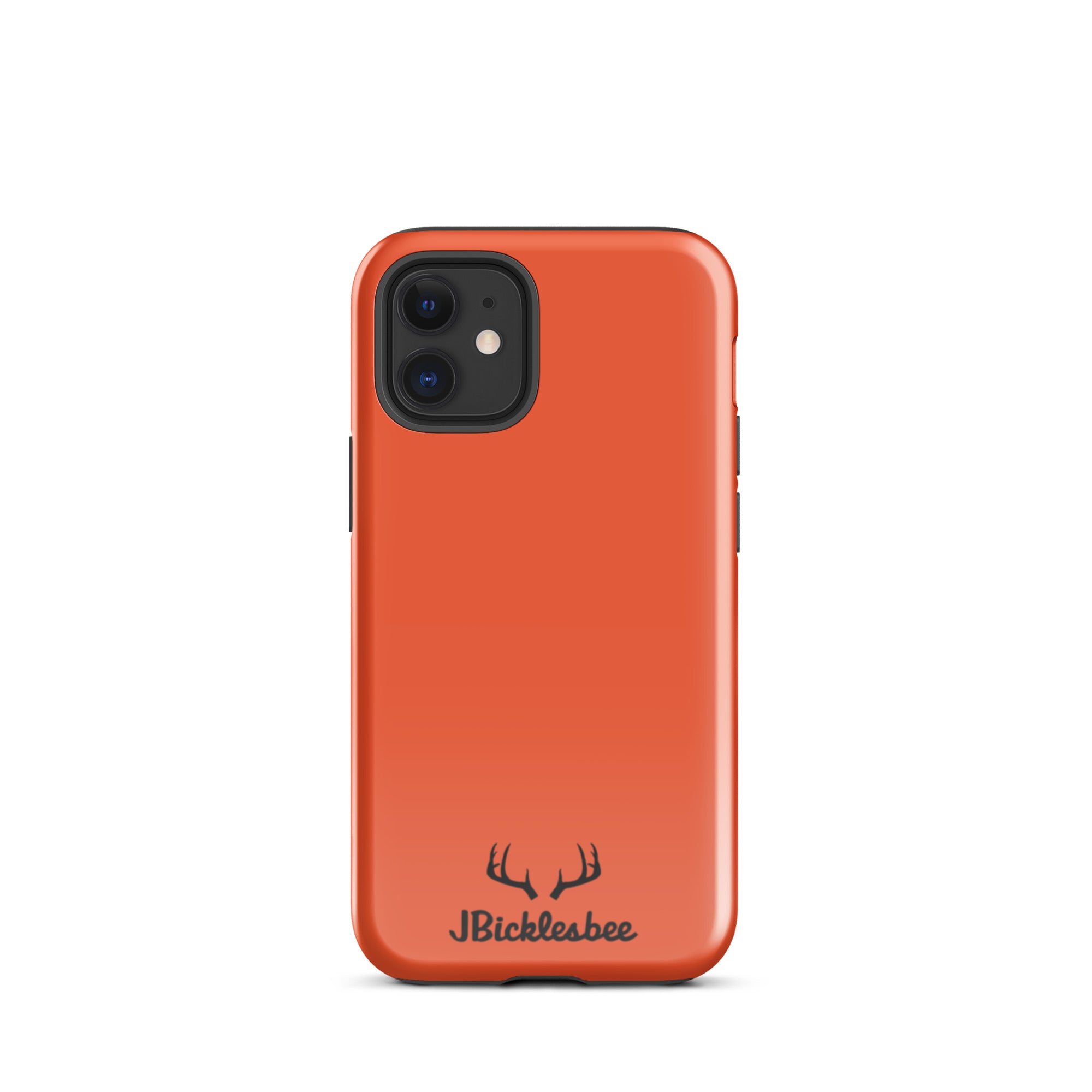 Blaze Orange Hunter iPhone 12 Mini Glossy Tough Case