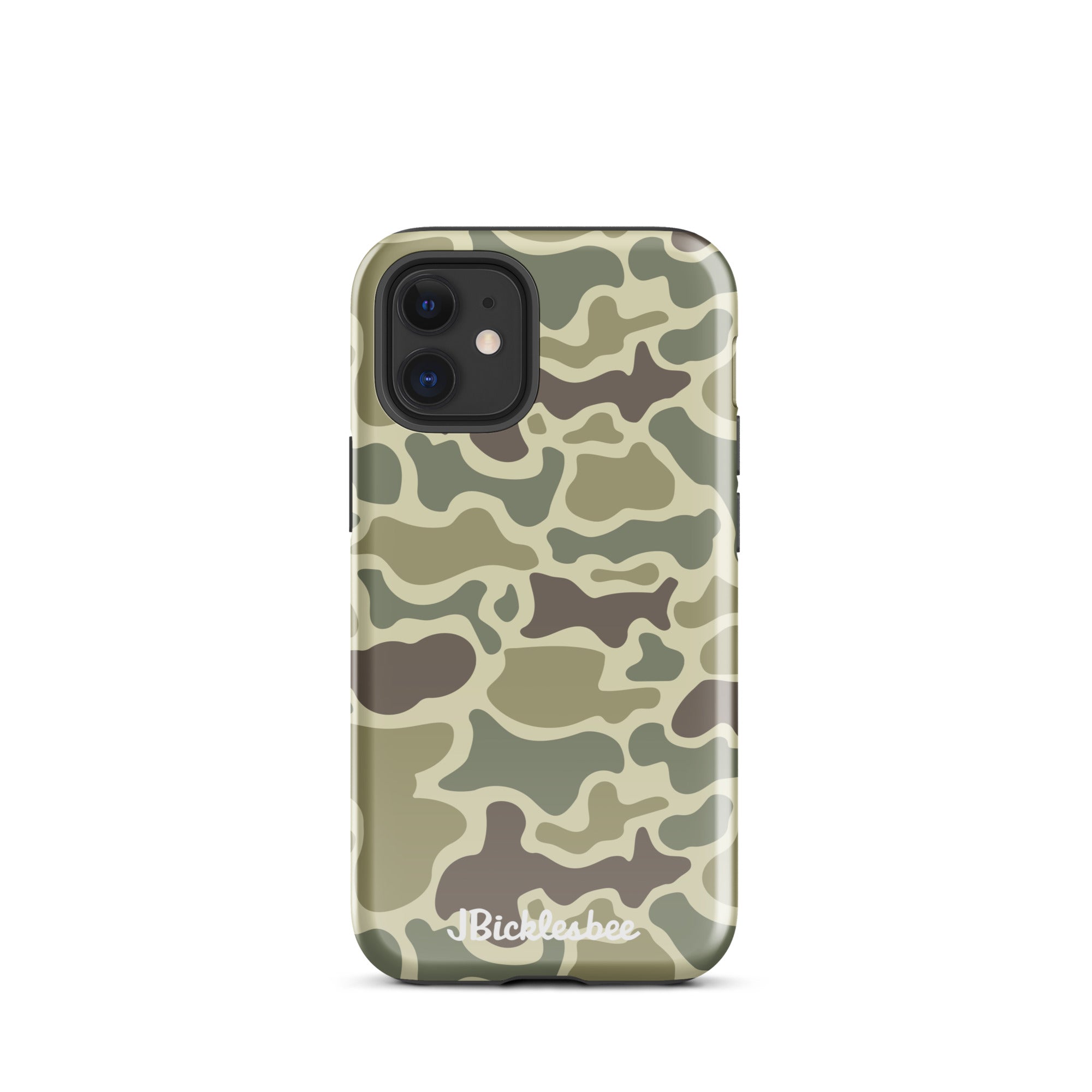 Retro Forest Duck Camo iPhone 12 Mini Glossy Tough Case