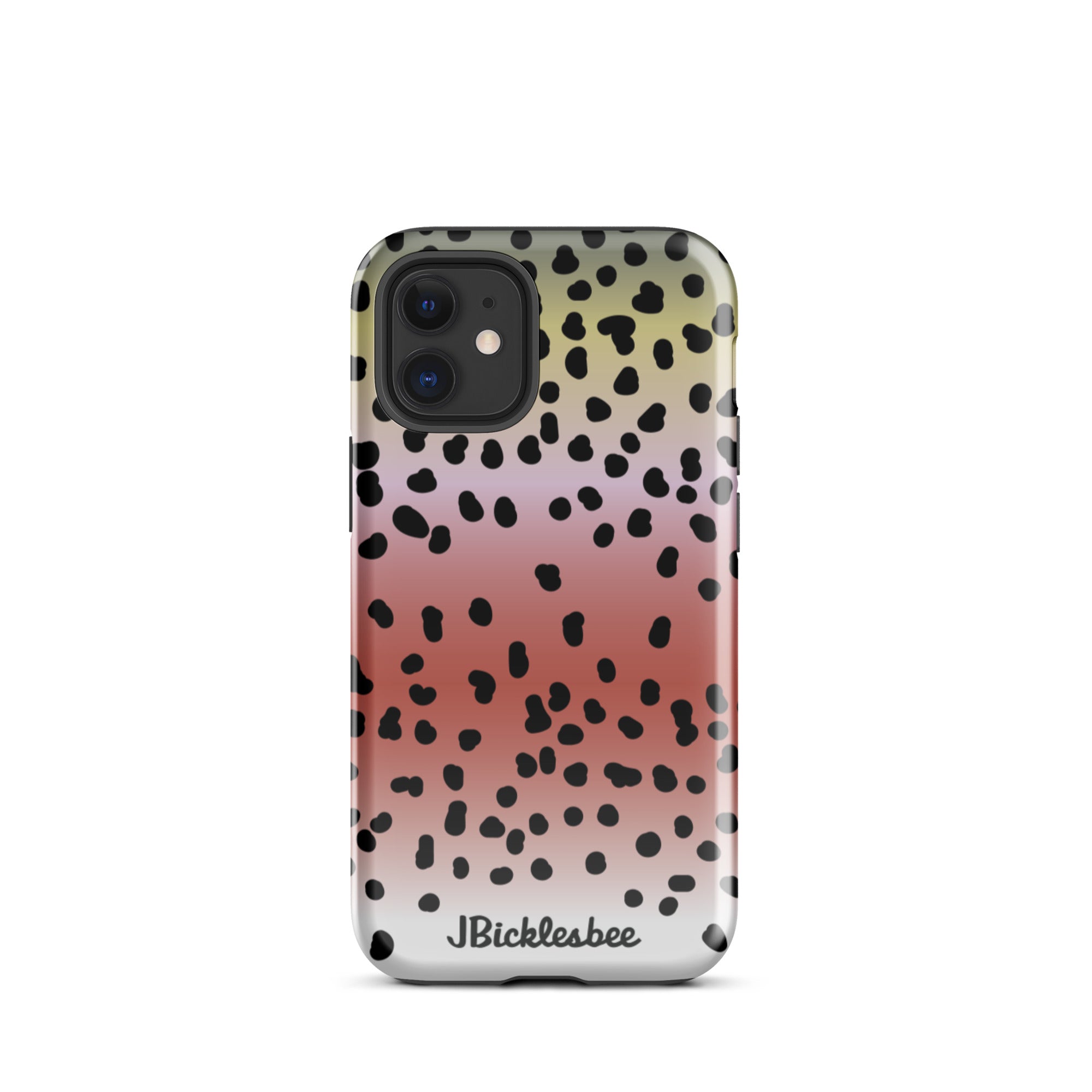 Rainbow Trout Pattern iPhone 12 Mini Glossy Tough Case