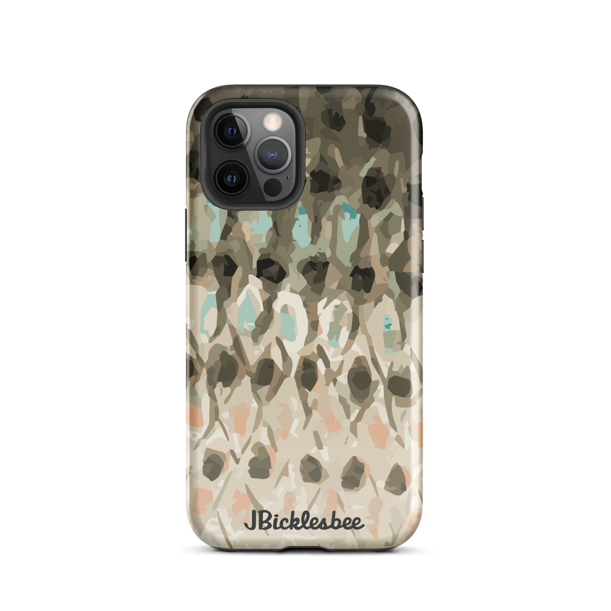Striped Bass Rockfish Pattern iPhone 12 Pro Glossy Tough Case