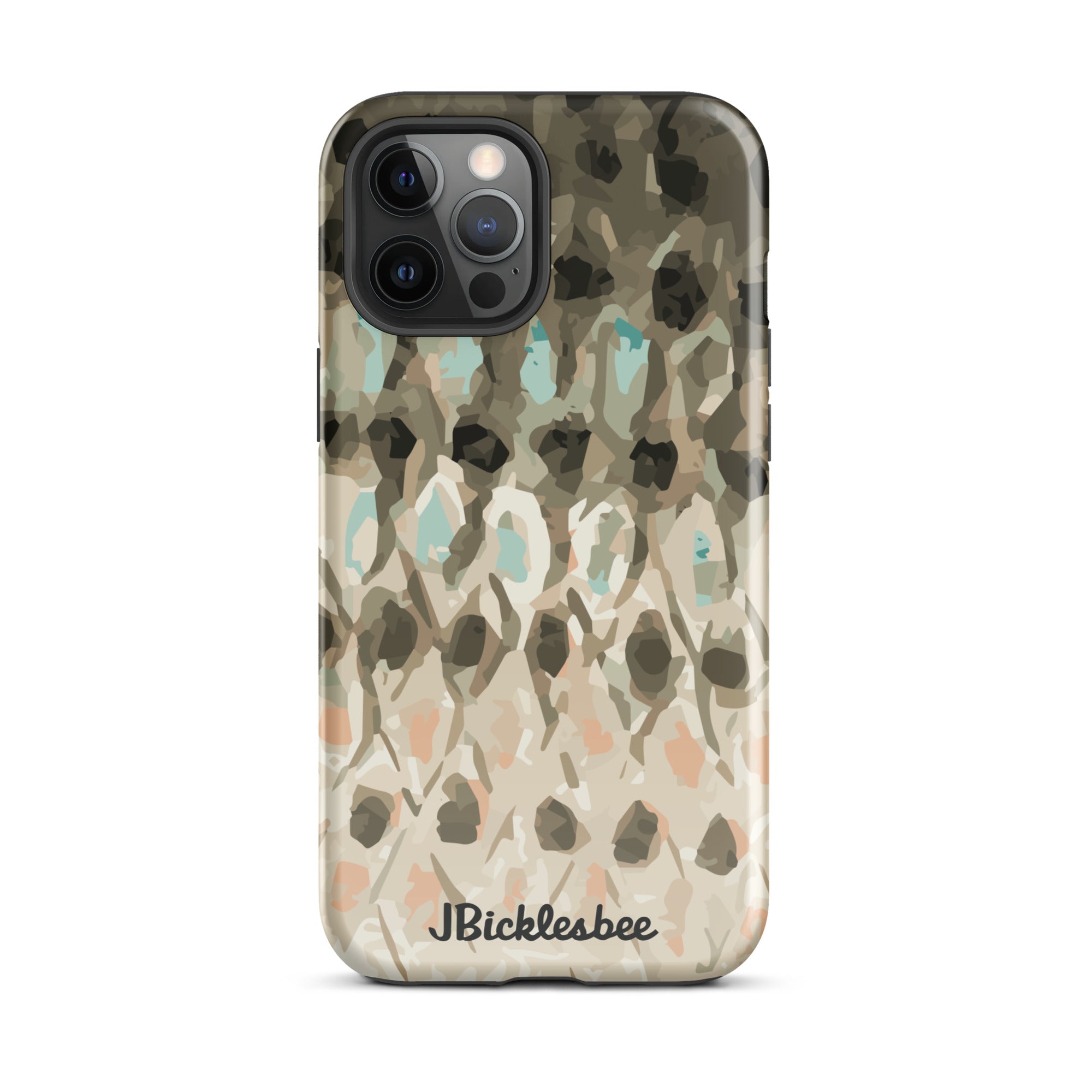 Striped Bass Rockfish Pattern iPhone 12 Pro Max Glossy Tough Case