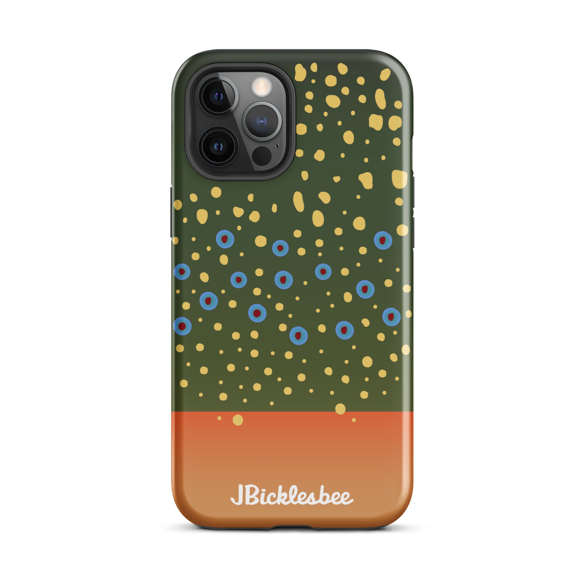Brook Trout Pattern iPhone 12 Pro Max Glossy Tough Case