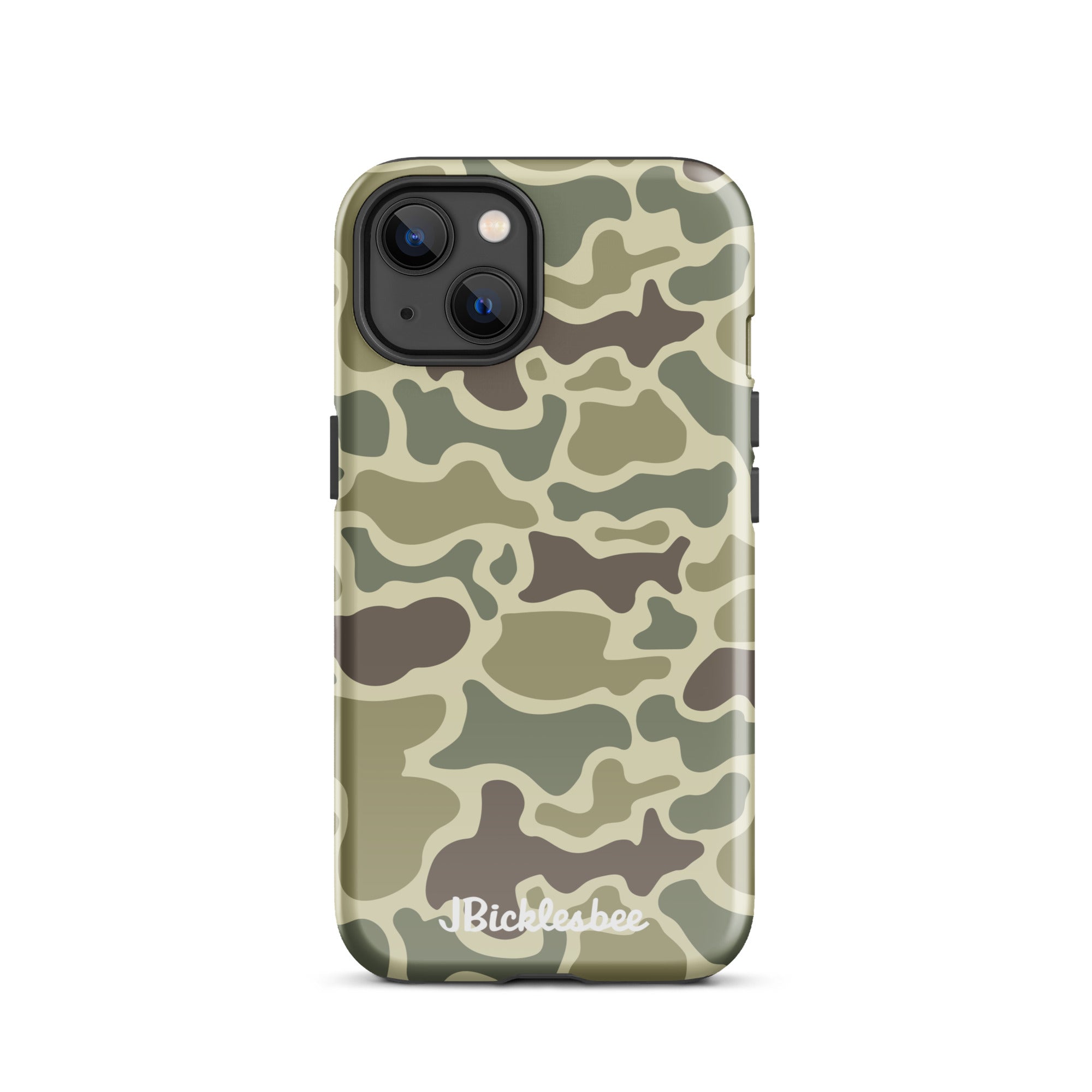 Retro Forest Duck Camo iPhone 13 Glossy Tough Case