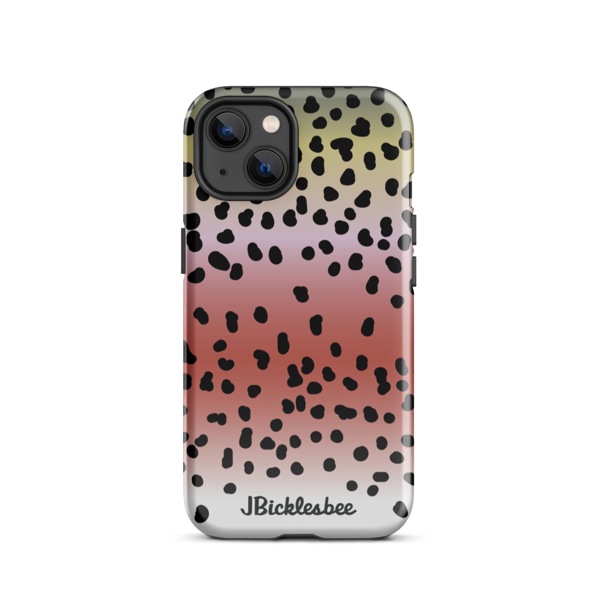 Rainbow Trout Pattern iPhone 13 Glossy Tough Case