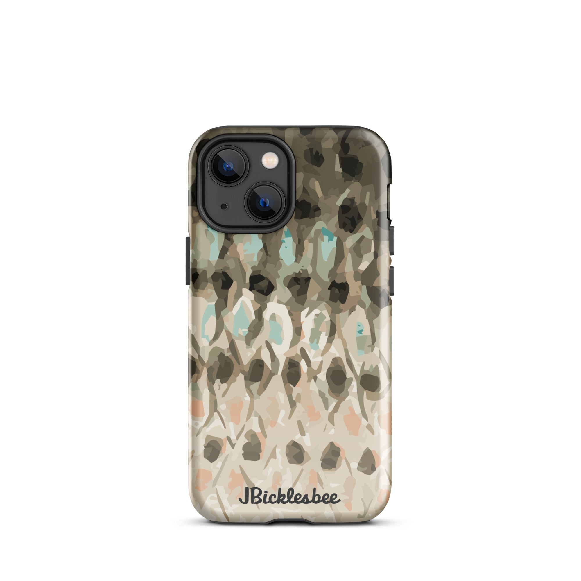 Striped Bass Rockfish Pattern iPhone 13 Mini Glossy Tough Case