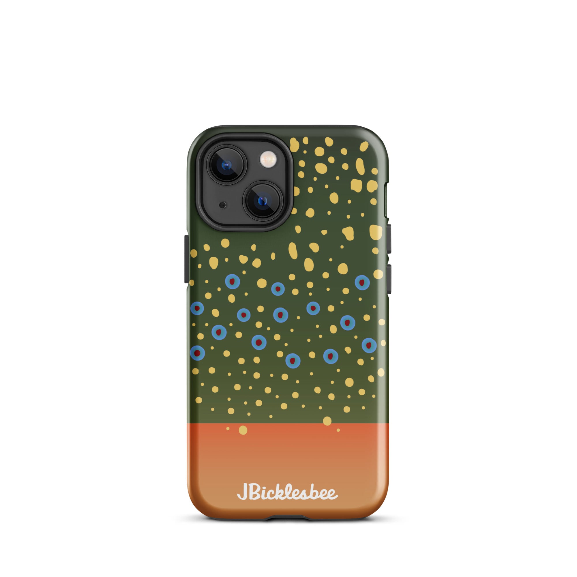 Brook Trout Pattern iPhone 13 Mini Glossy Tough Case