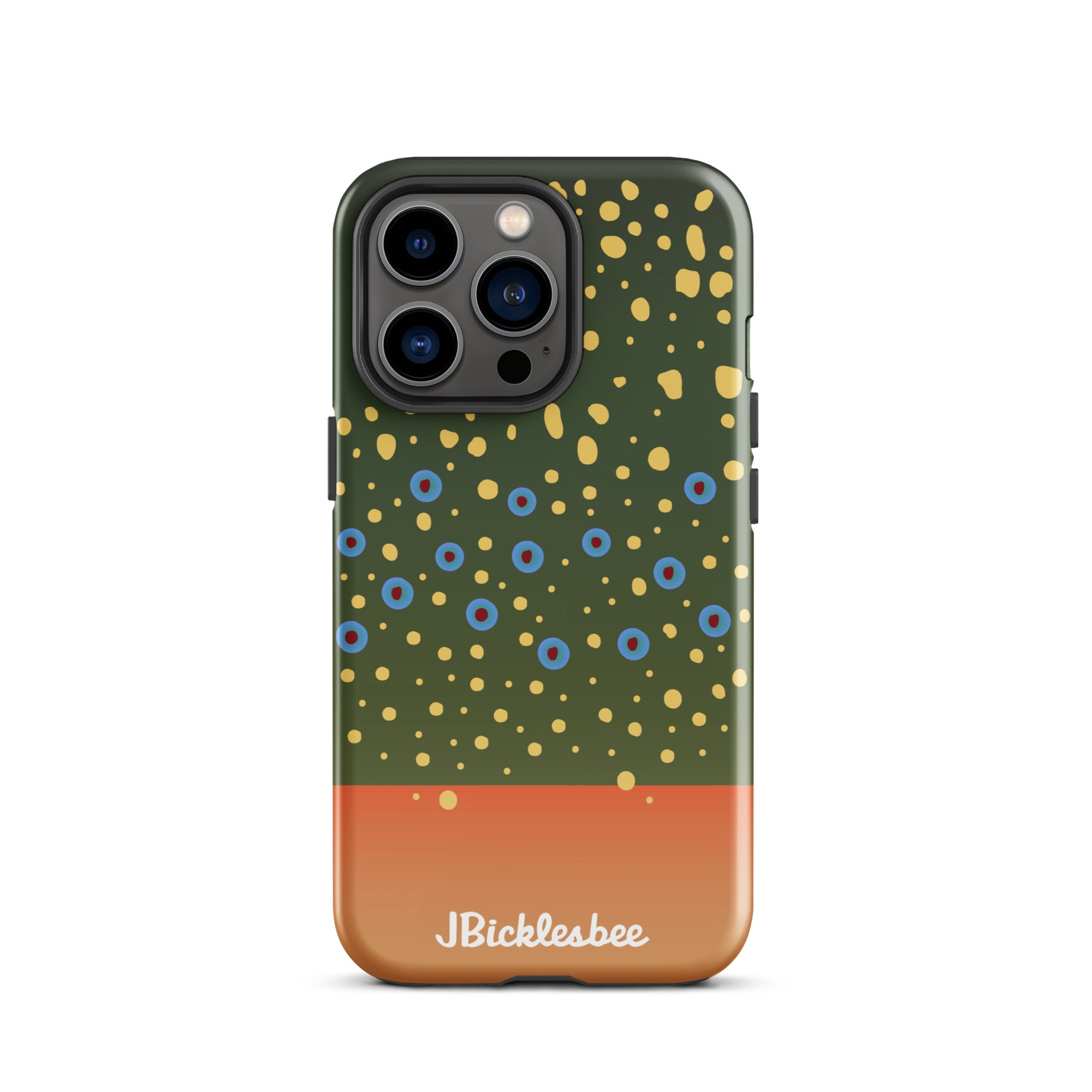 Brook Trout Pattern iPhone 13 Pro Glossy Tough Case