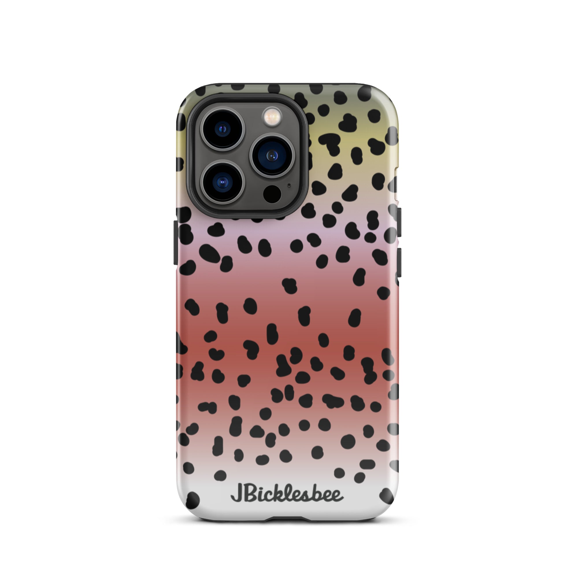 Rainbow Trout Pattern iPhone 13 Pro Glossy Tough Case