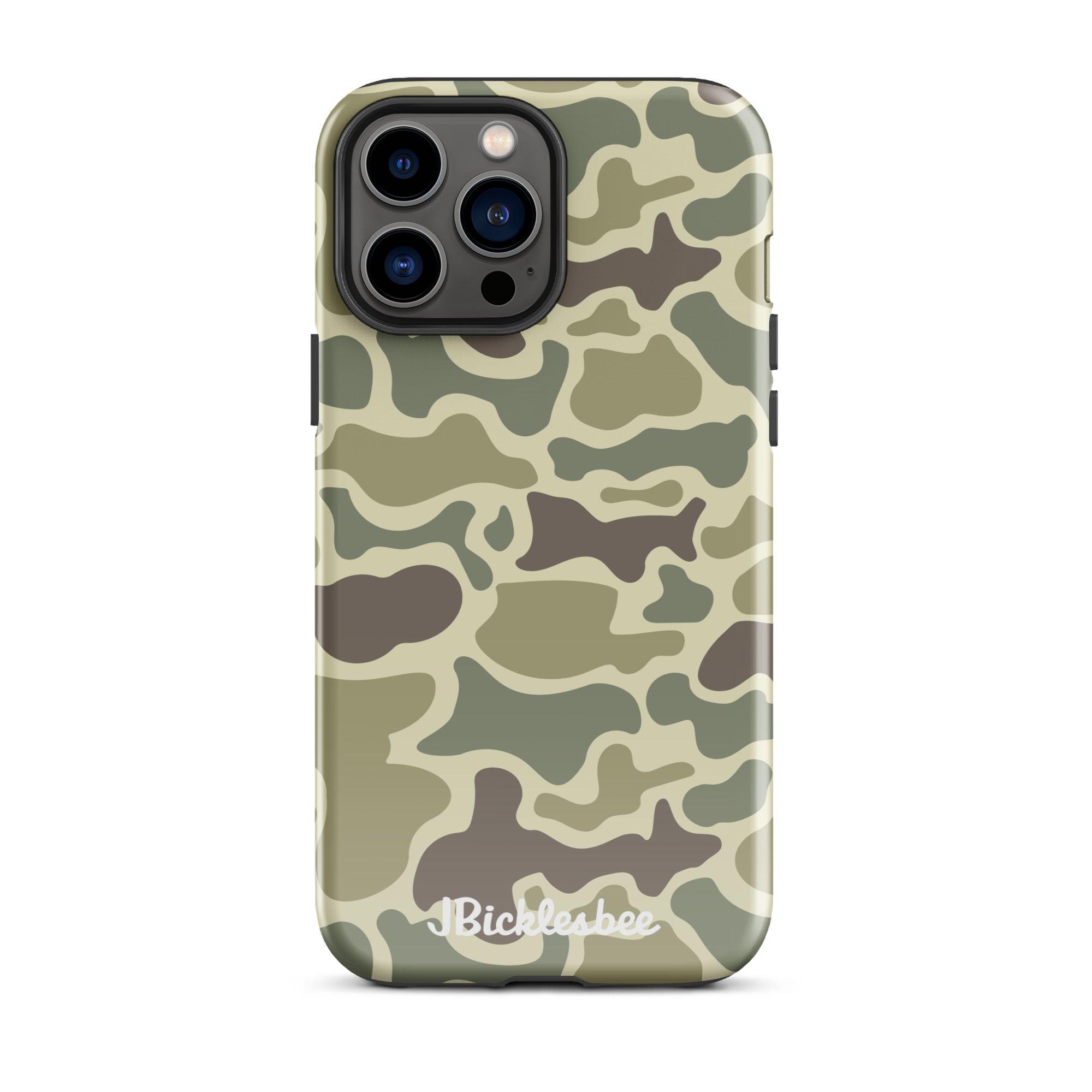 Retro Forest Duck Camo iPhone 13 Pro Max Glossy Tough Case