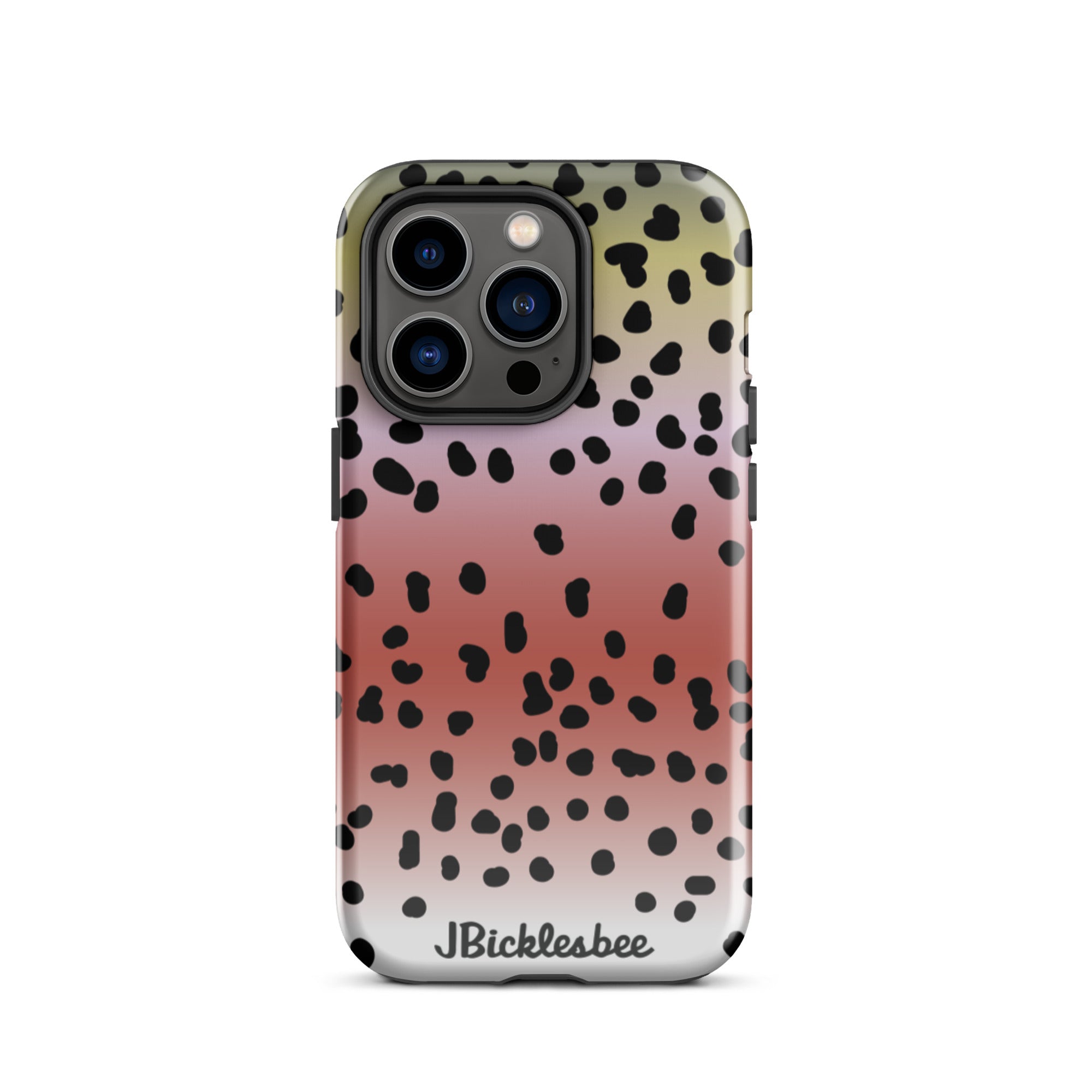 Rainbow Trout Pattern iPhone 14 Pro Glossy Tough Case