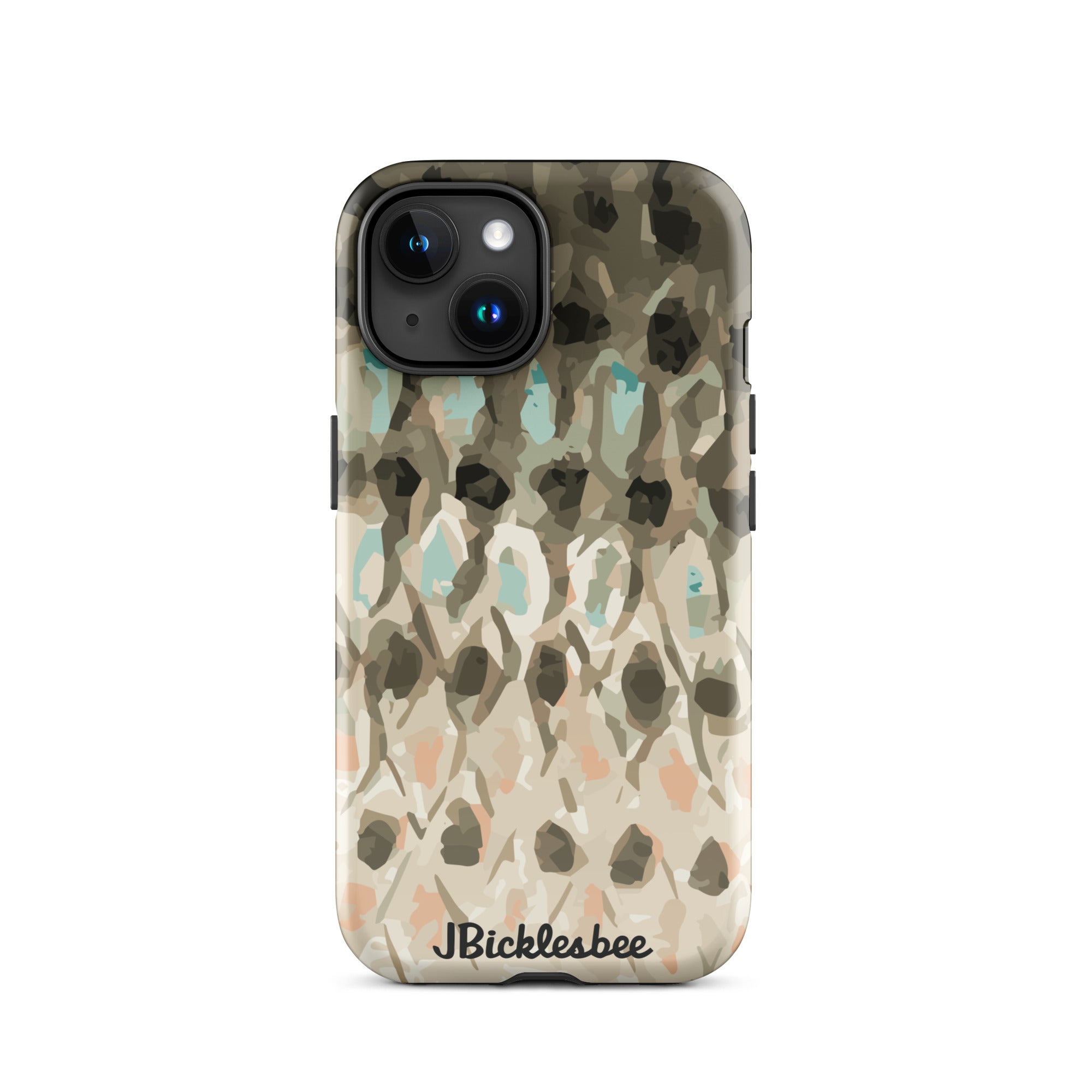 Striped Bass Rockfish Pattern iPhone 15 Tough Case 