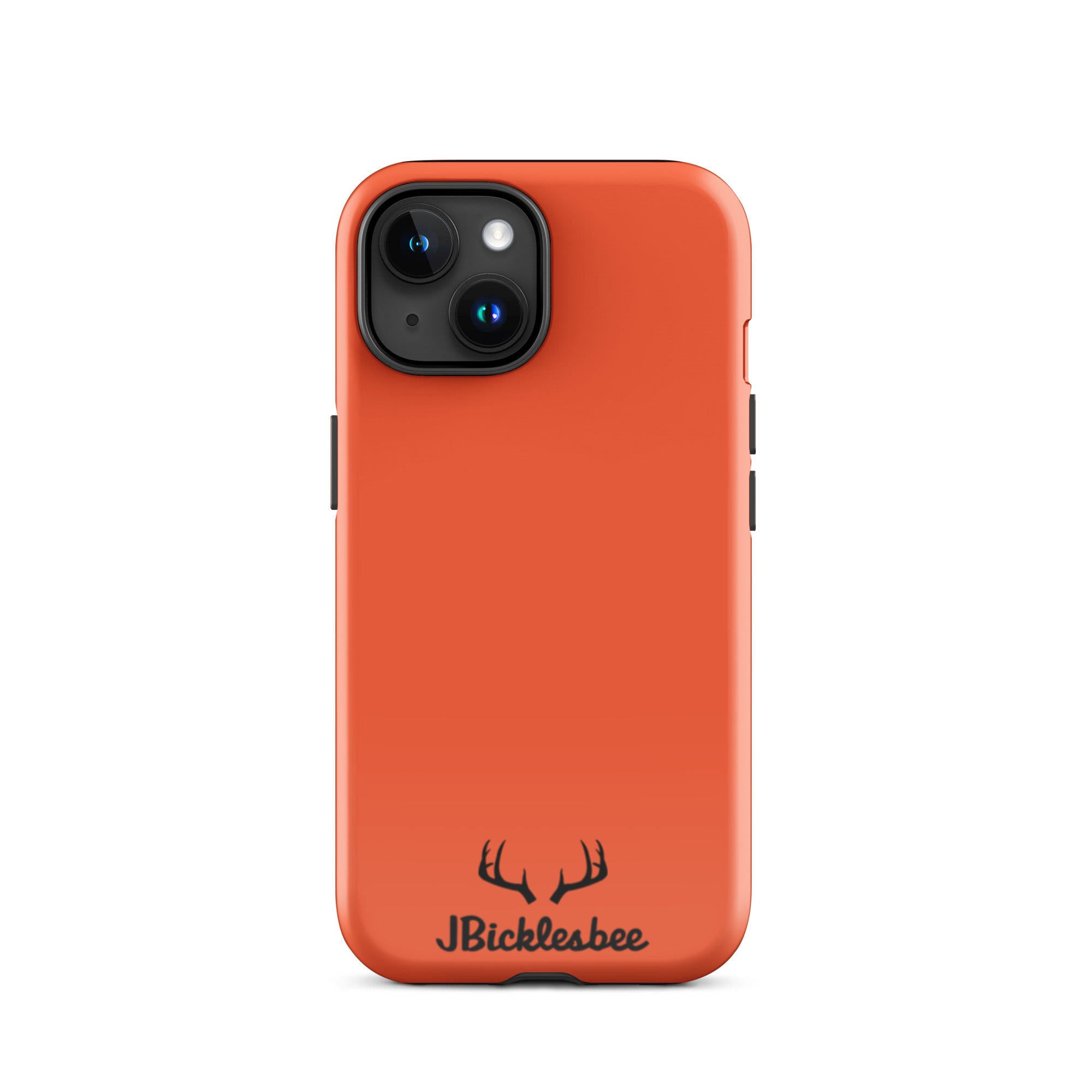 Blaze Orange Hunter iPhone 15 Glossy Tough Case