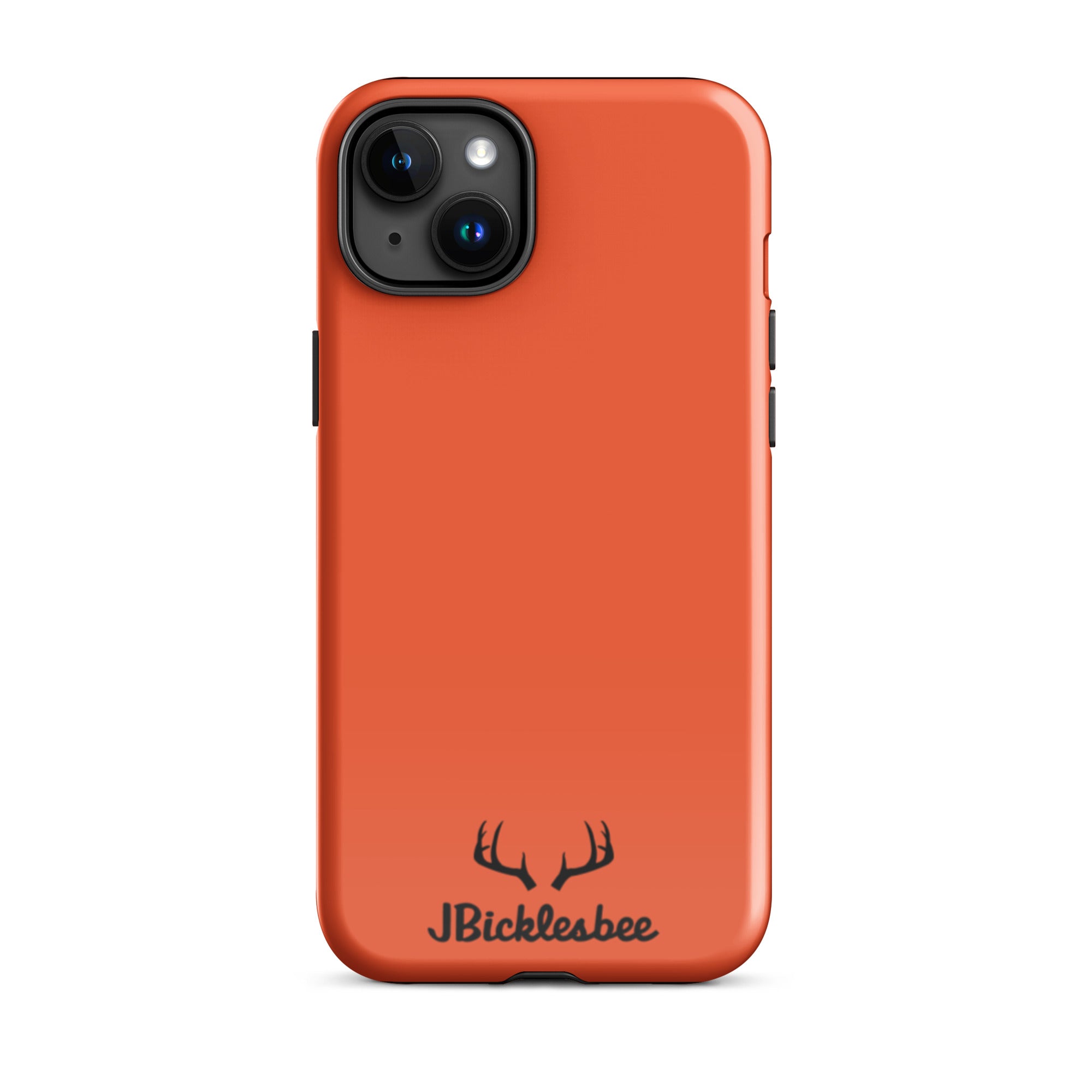 Blaze Orange Hunter iPhone 15 Plus Glossy Tough Case