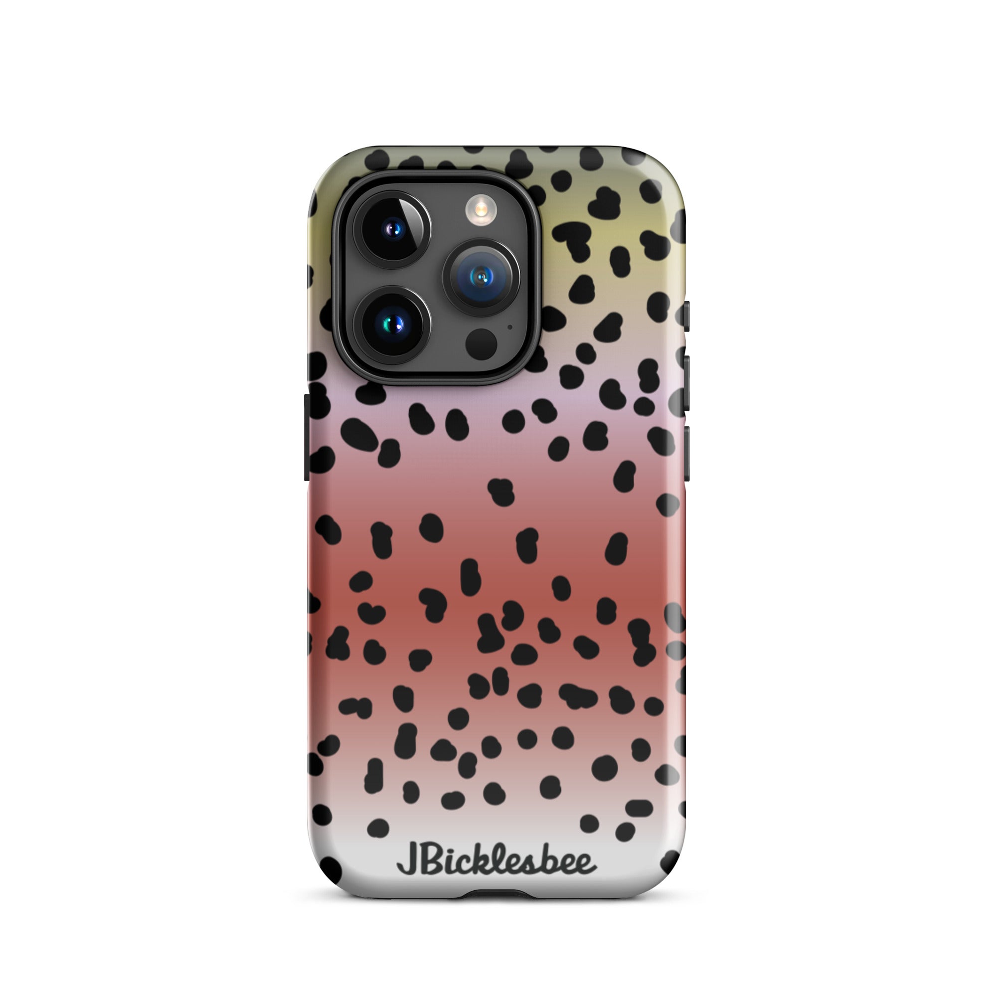 Rainbow Trout Pattern iPhone 15 Pro Glossy Tough Case