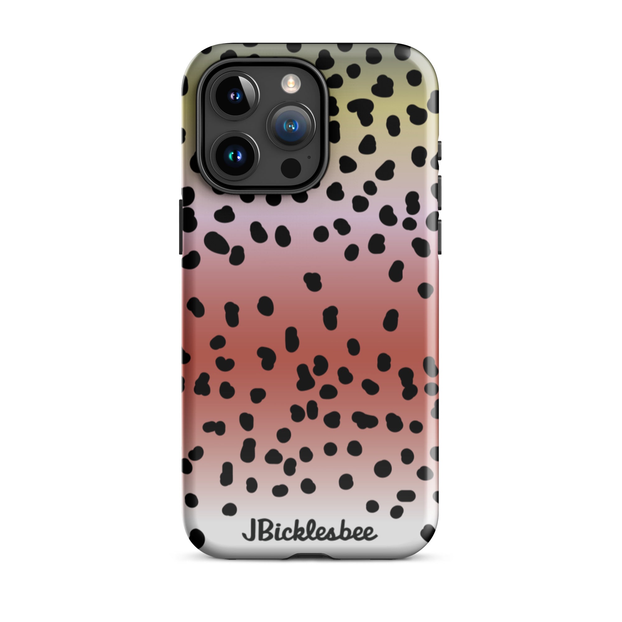 Rainbow Trout Pattern iPhone 15 Pro Max Glossy Tough Case