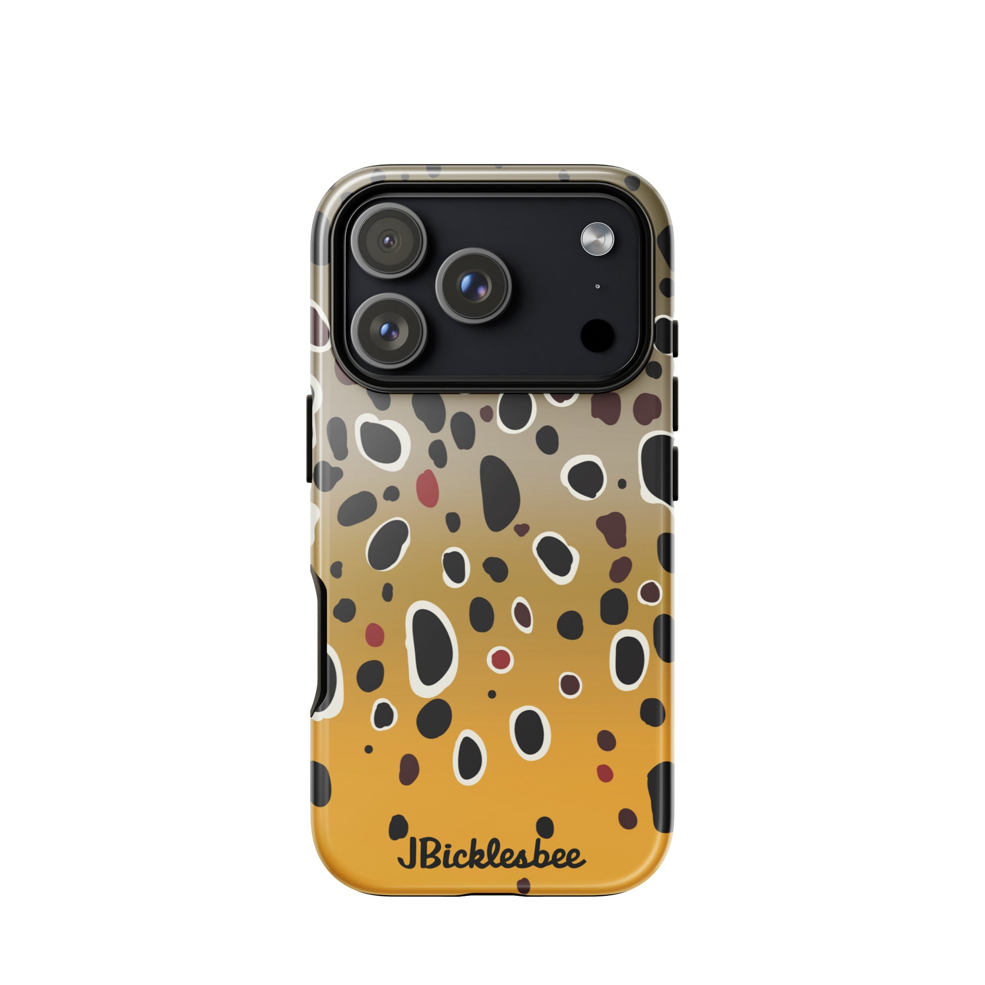 Brown Trout Pattern iPhone Tough Case Glossy / iPhone 17 Pro
