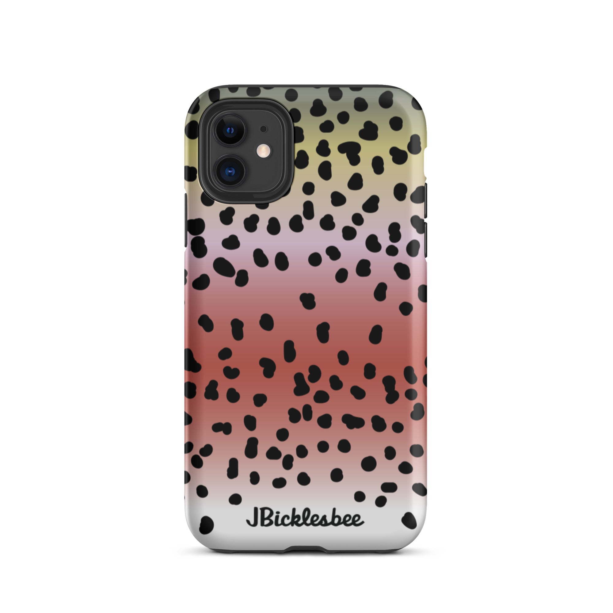 Rainbow Trout Pattern iPhone 11 Matte Tough Case