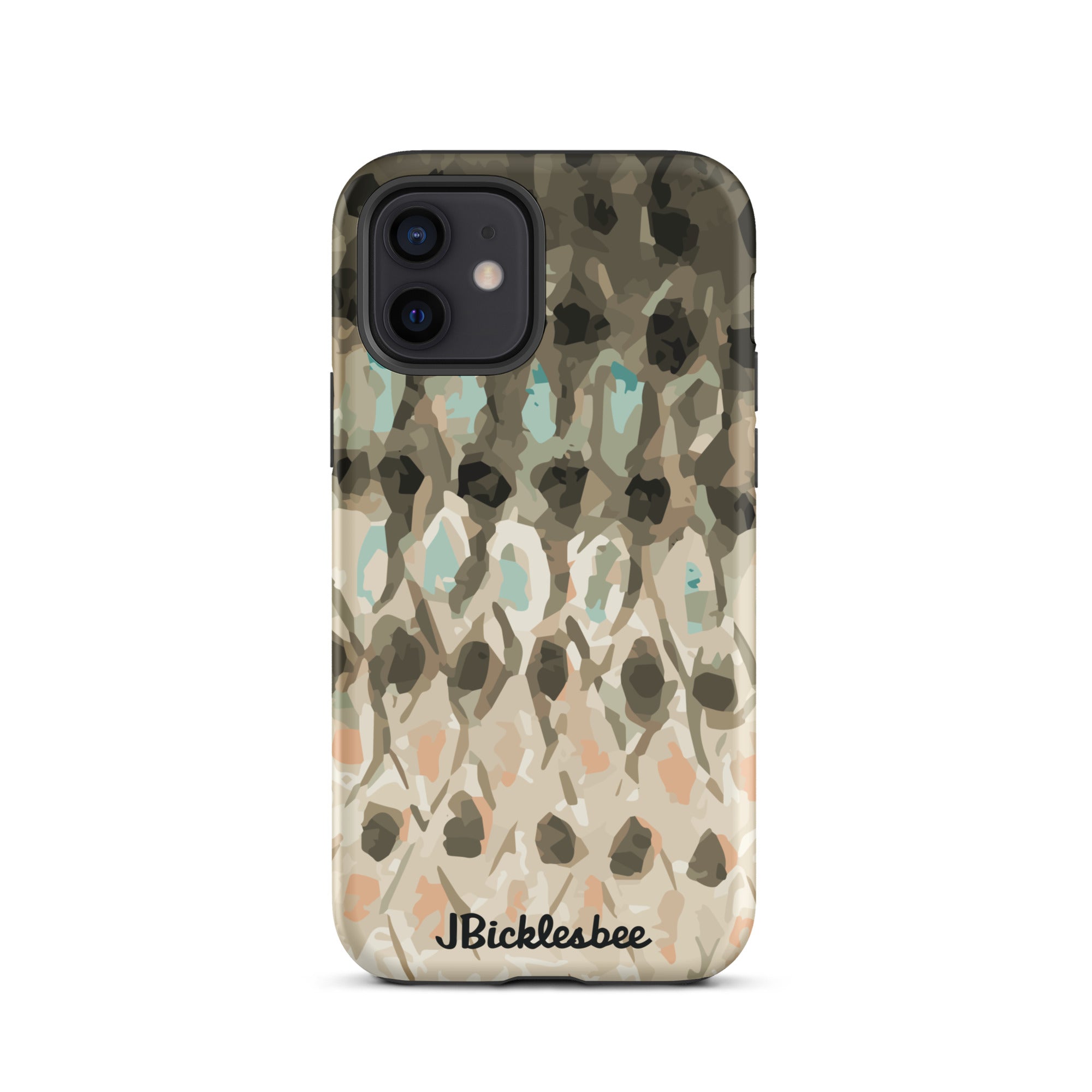 Striped Bass Rockfish Pattern iPhone 12 Matte Tough Case