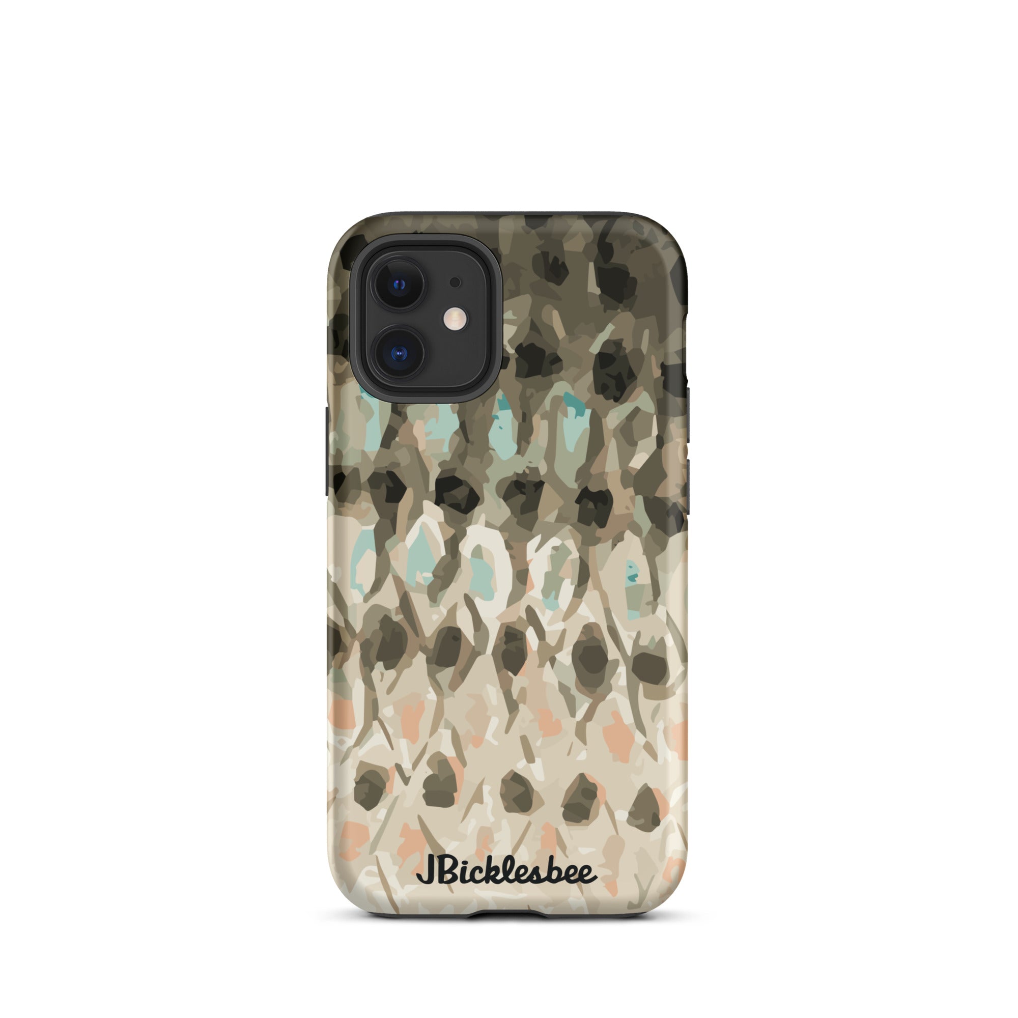 Striped Bass Rockfish Pattern iPhone 12 Mini Matte Tough Case