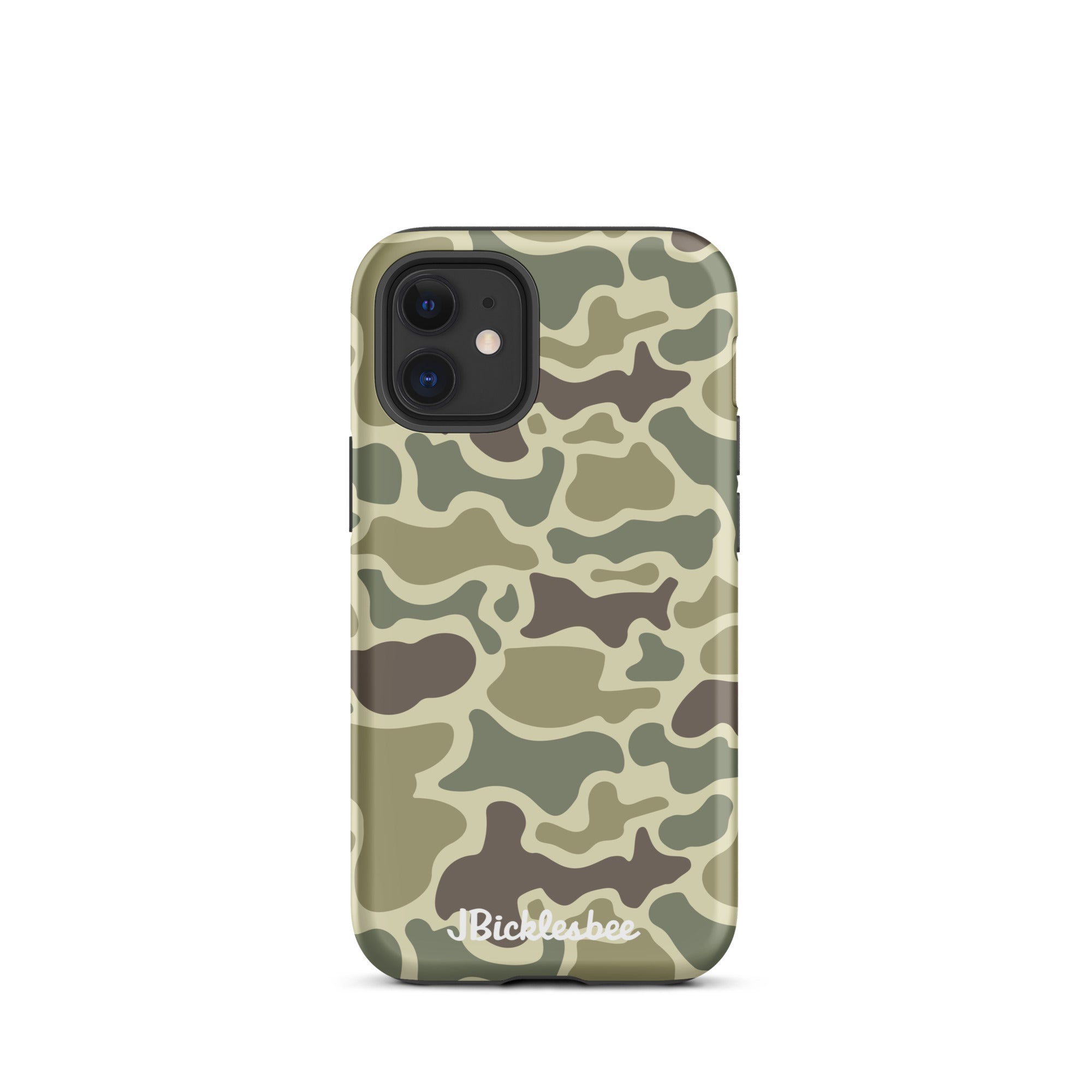 Retro Forest Duck Camo iPhone 12 Mini Matte Tough Case