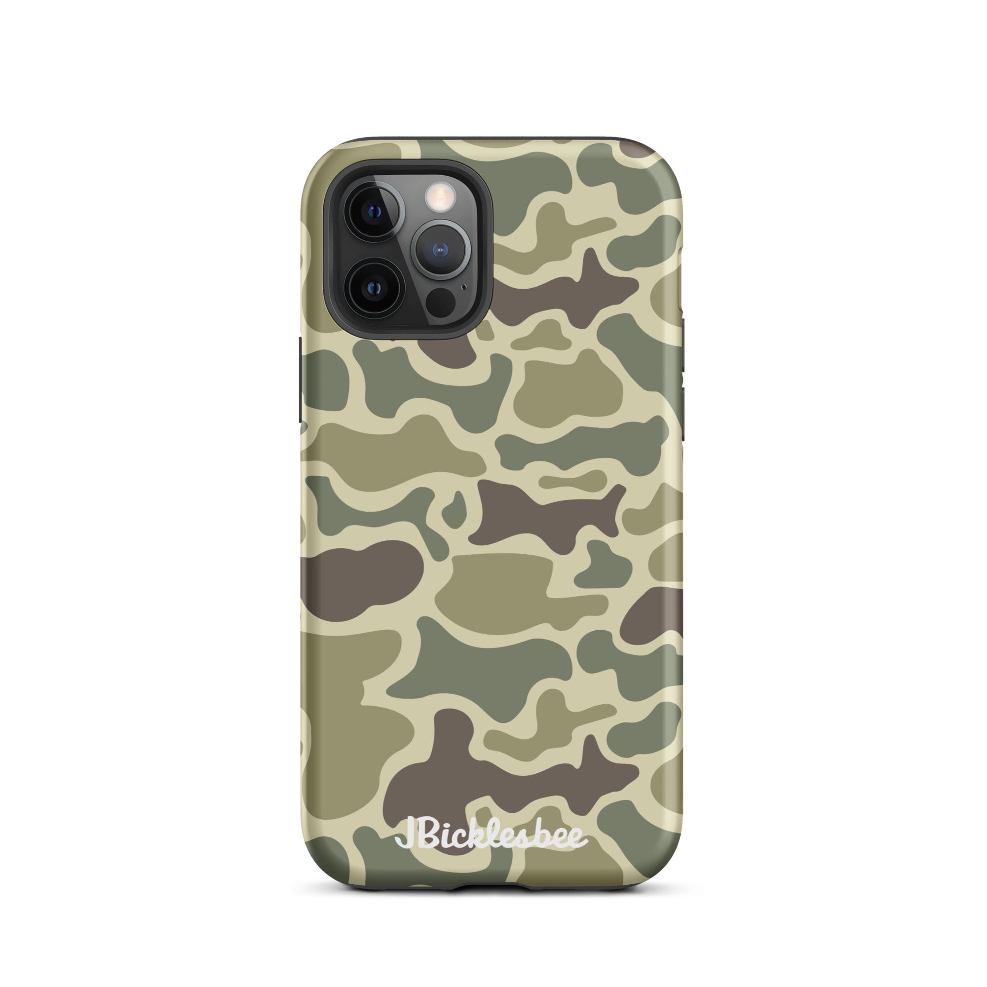 Retro Forest Duck Camo iPhone 12 Pro Matte Tough Case