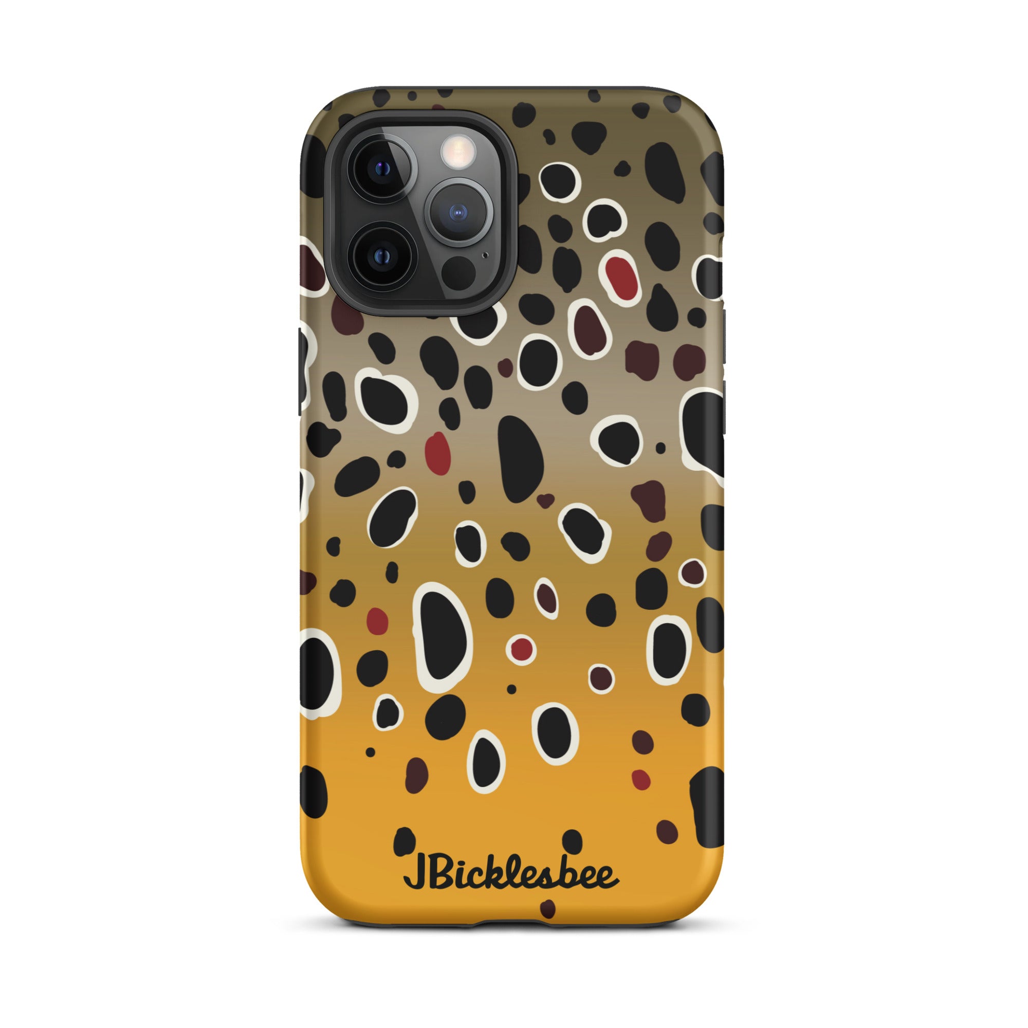 Brown Trout Pattern iPhone Tough Case