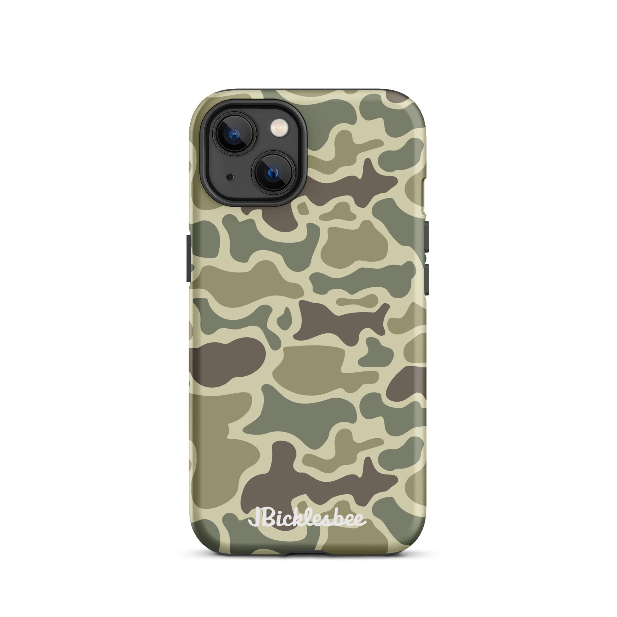 Retro Forest Duck Camo iPhone 13 Matte Tough Case